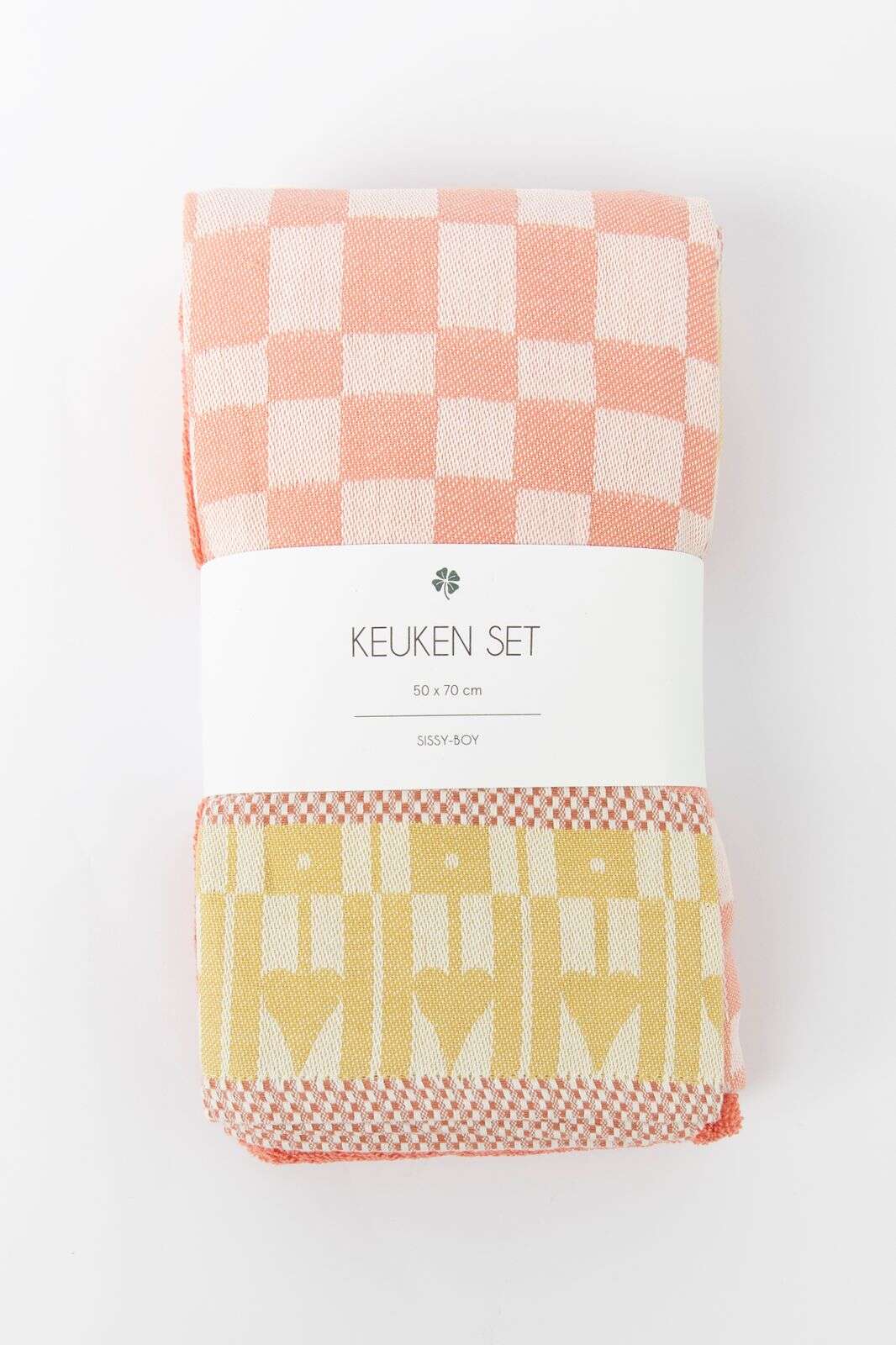 Oranje handdoek en theedoek terry