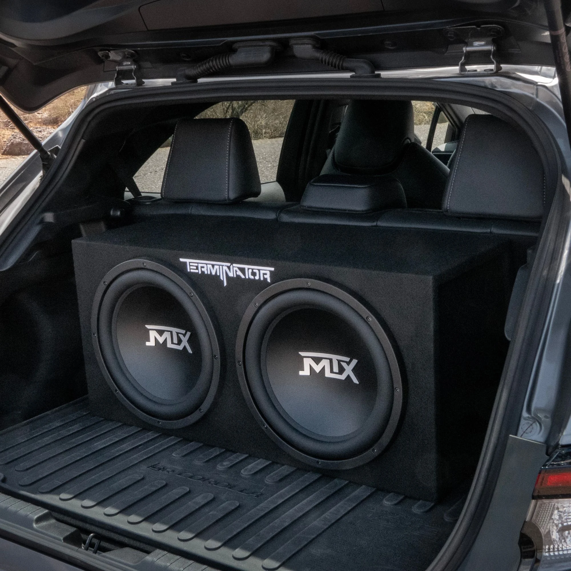 Open Box 12-Inch 1200-Watt Car Audio Dual Loaded Subwoofer Box Enclosure - Image 6