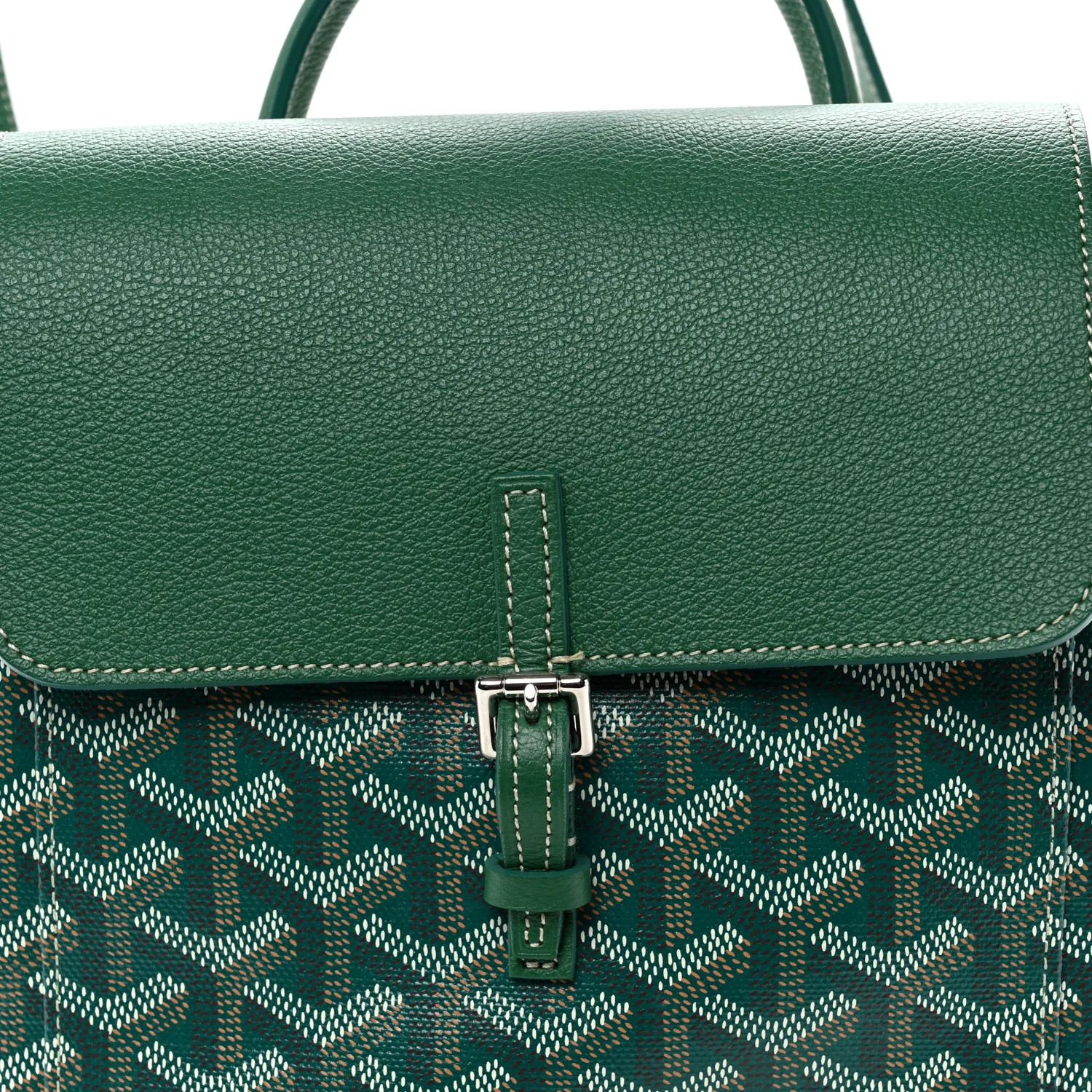 Goyardine Calfskin Mini Alpin Backpack Green