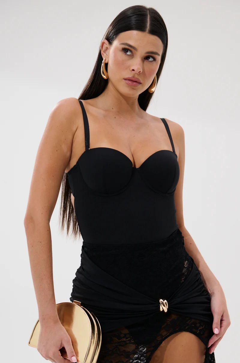 ONE AND ONLY BODYSUIT IN BLACK - Akira Store