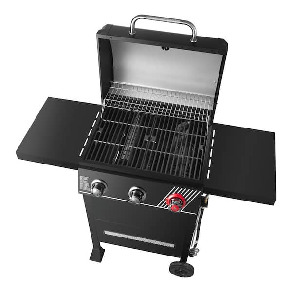 3-Burner Propane Gas Grill in Matte Black with TriVantage Multi-Functional Cooking System - Image 5