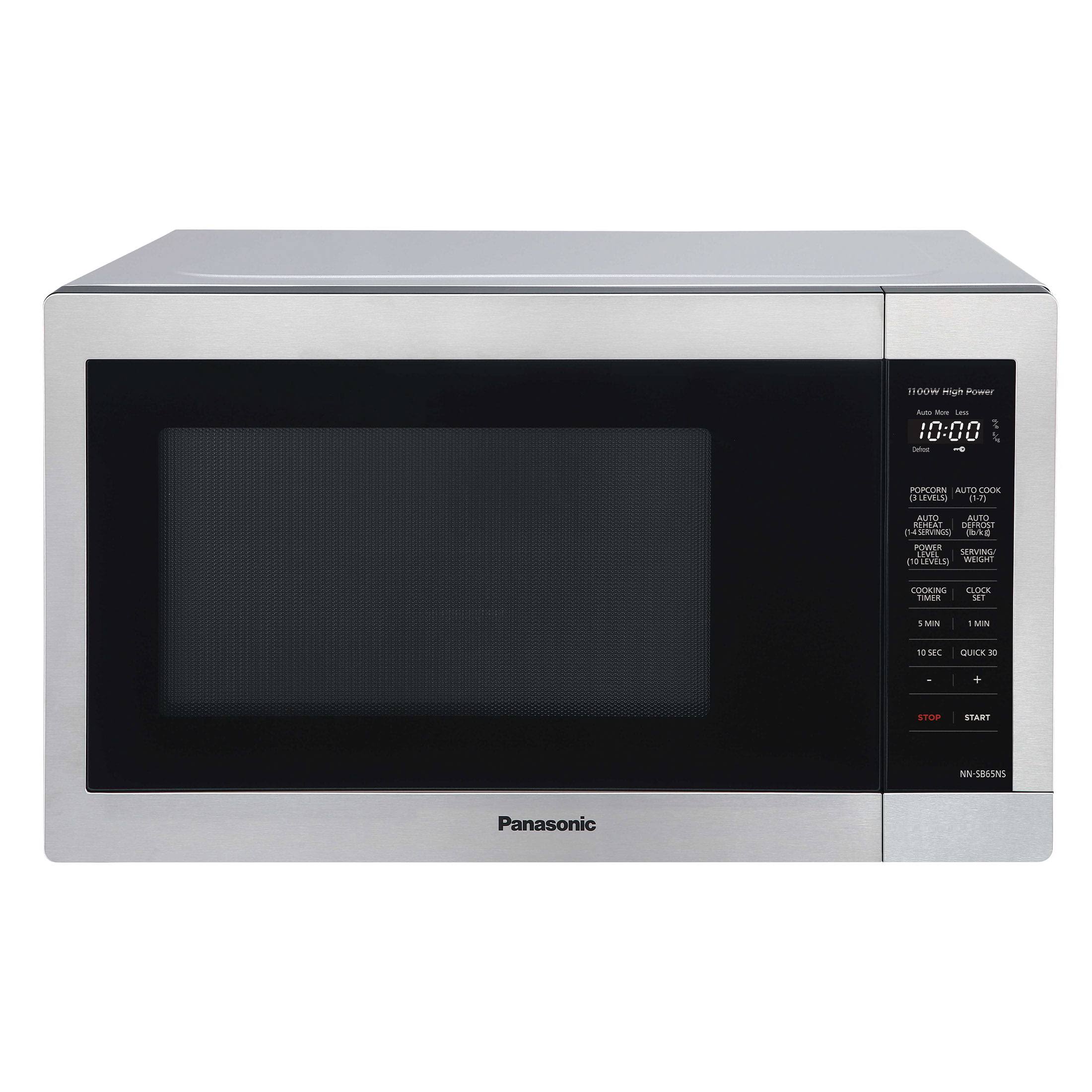 Panasonic 1.3 Cu. ft. Countertop Microwave Oven,1100W, Stainless Steel NN-SB65NS