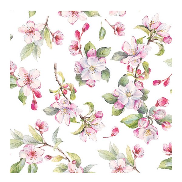 Serviett 33x33 cm 20 stk Spring Blossom