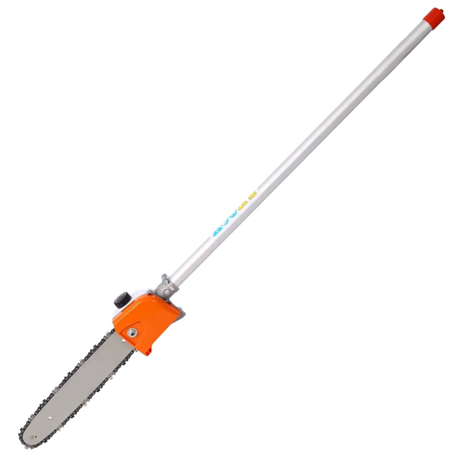 RONSHIN Multi-Functional Trimming Tool with String Trimmer Brush Cutter Pole Saw Full Crank Shaft Design 56CC 2-Cycle Garden Tool