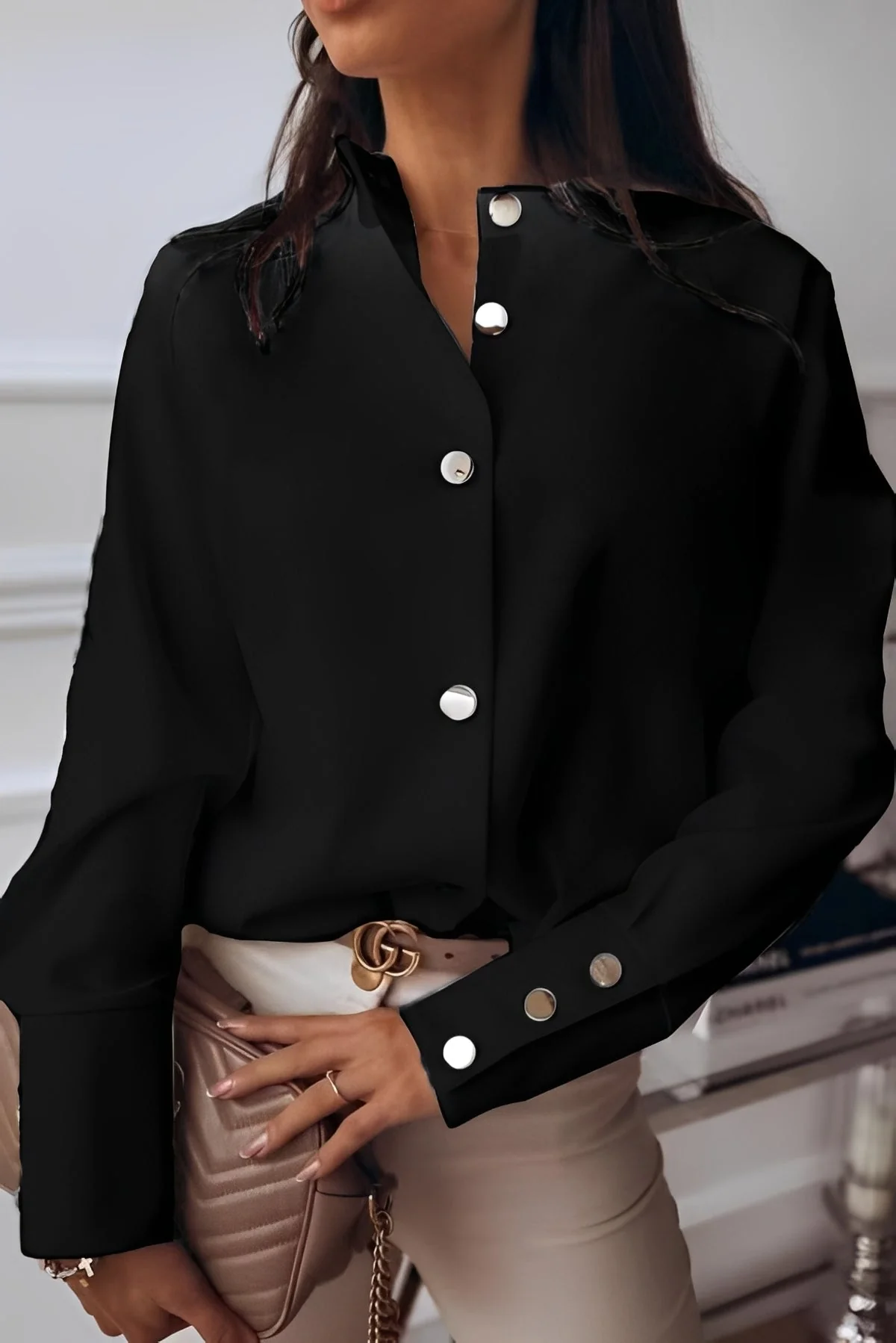 Ashley - Blouse élégante à manches longues