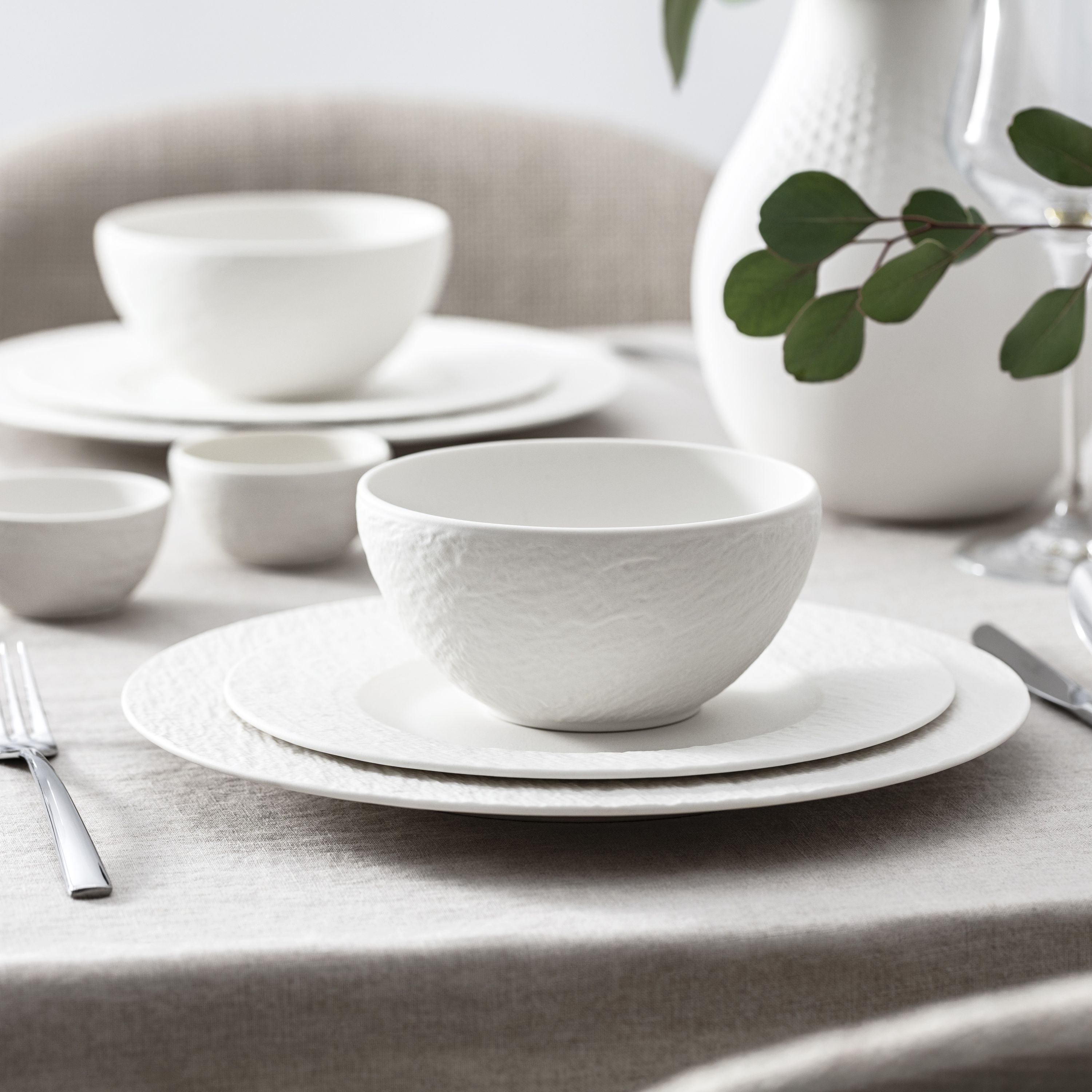 Manufacture Cereal bowl - White, 14.6 oz, Premium Porcelain