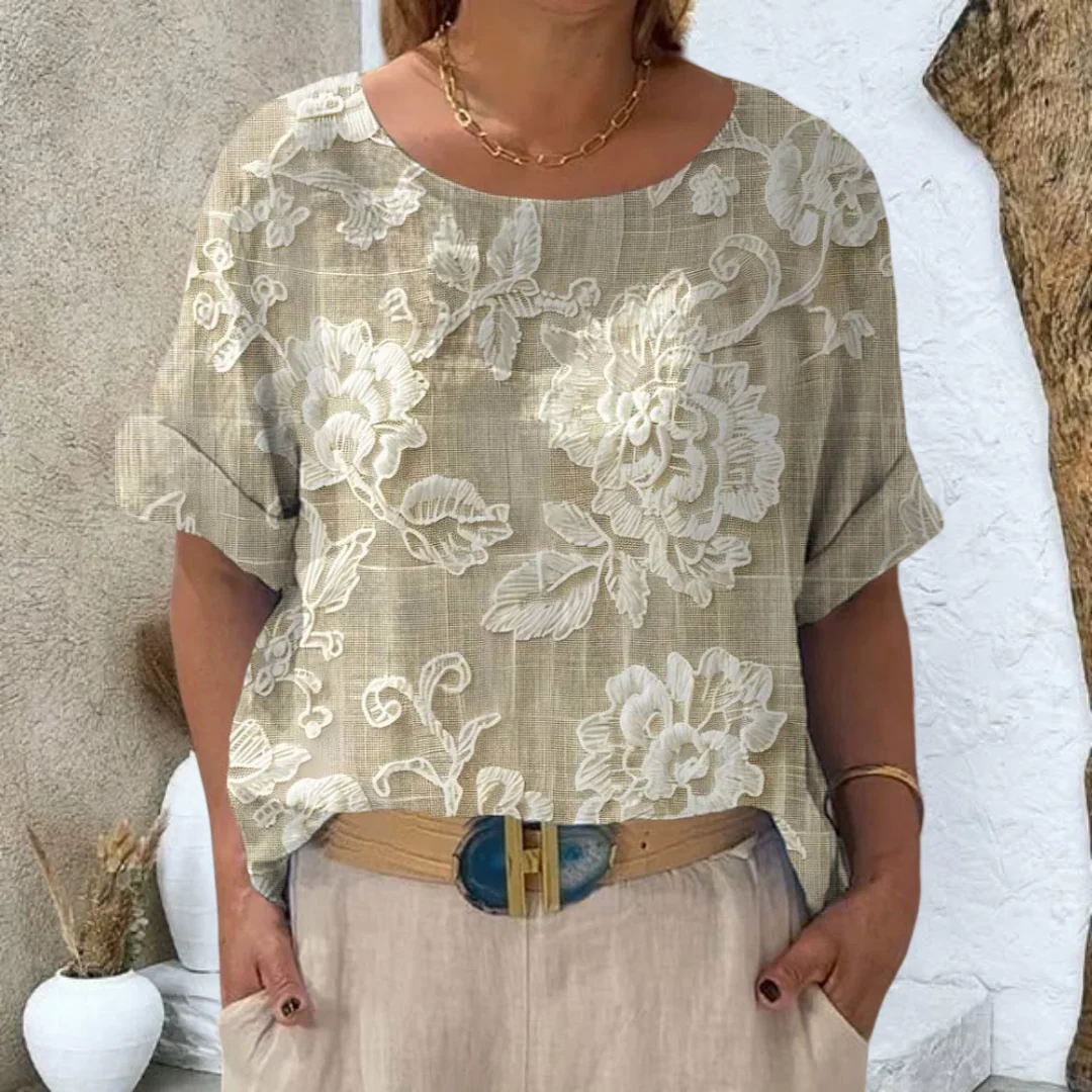 Maelin - T-Shirt Floral Vintage