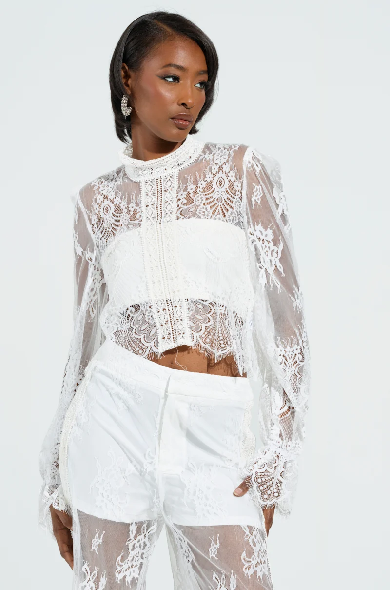 MISS ME YET LACE BLOUSE - Akira Store