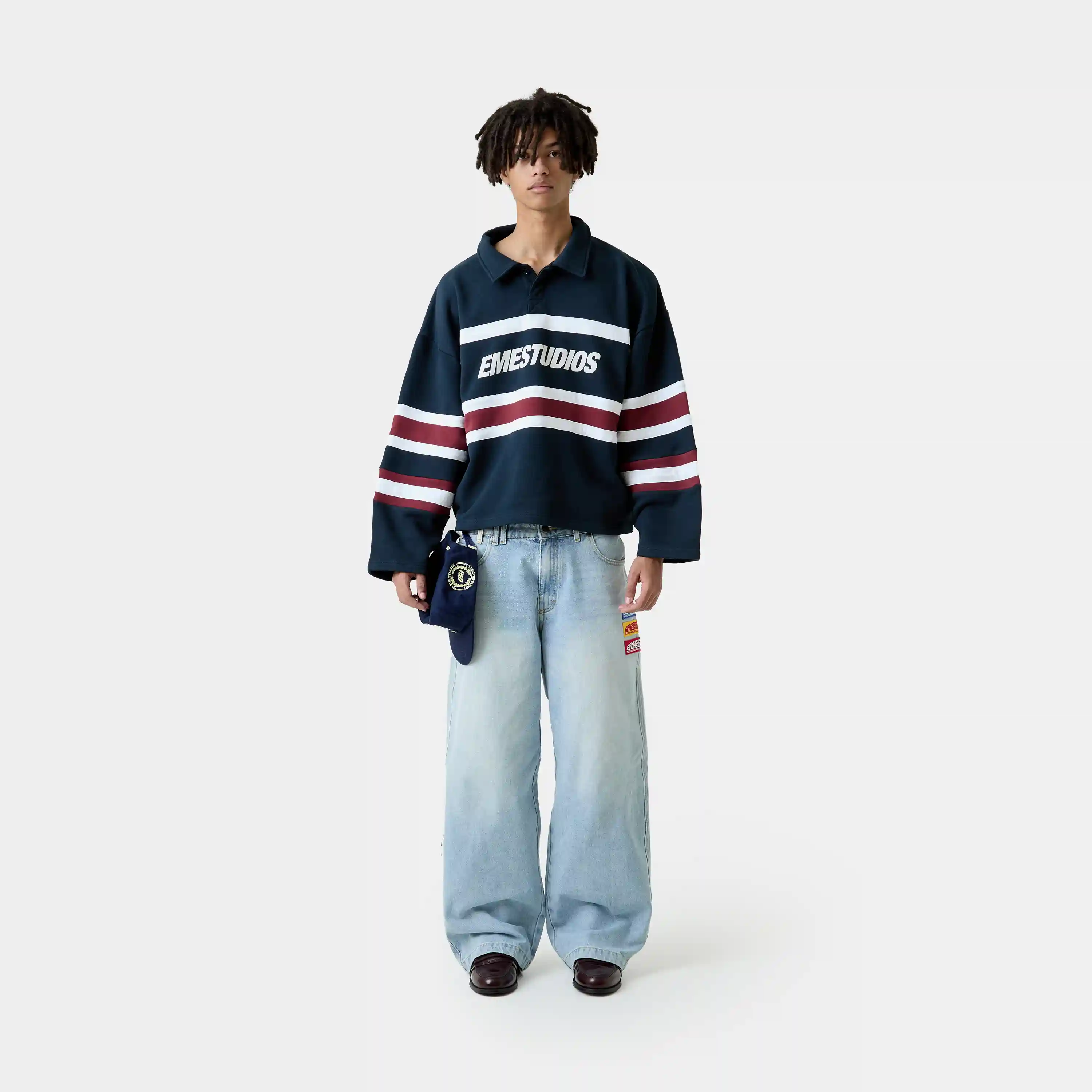 Bachatas Navy Polo Crewneck