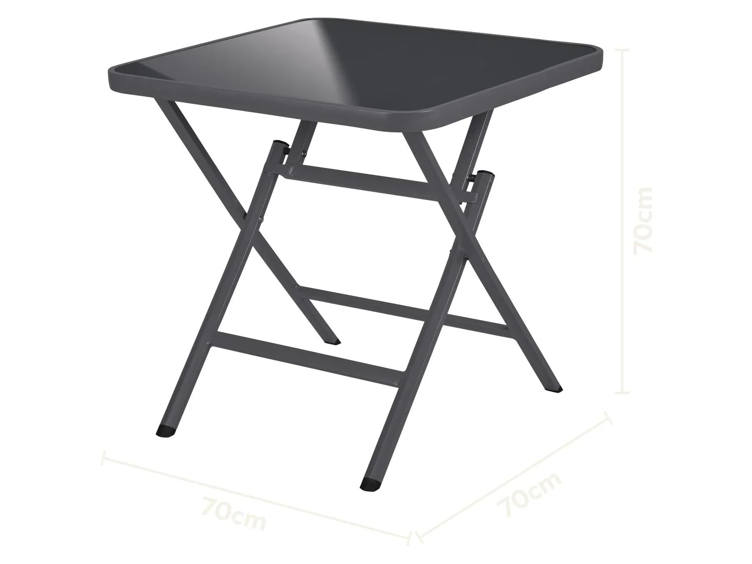 LIVARNO Table de jardin + Lot de 2 fauteuils en aluminium Houston