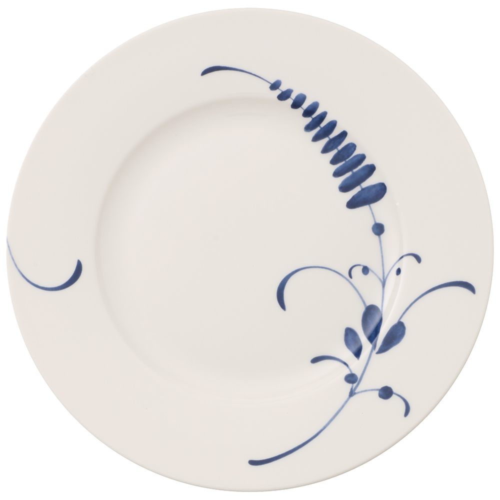 Vieux Luxembourg Salad/ Dessert Plate - White, 8.6'', Premium Porcelain