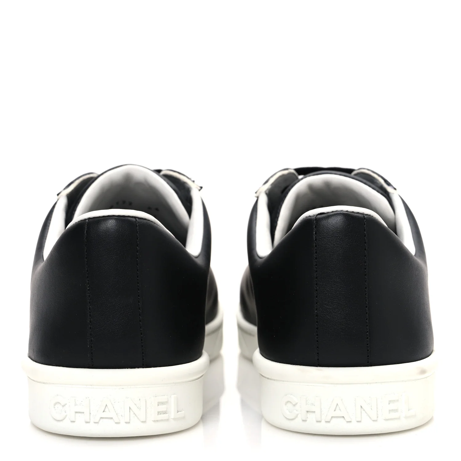 Calfskin CC Mens Sneakers 44 Black