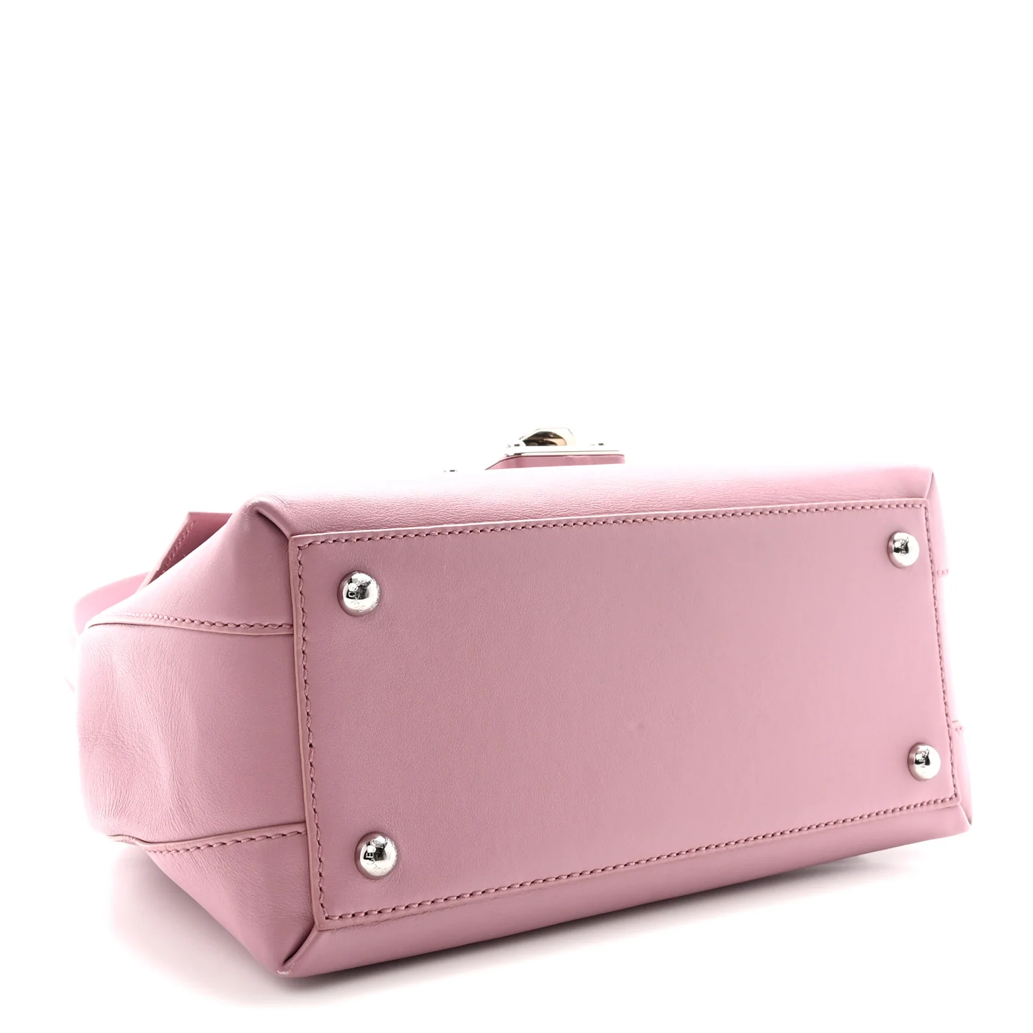 Calfskin Lucia Small Satchel Purple