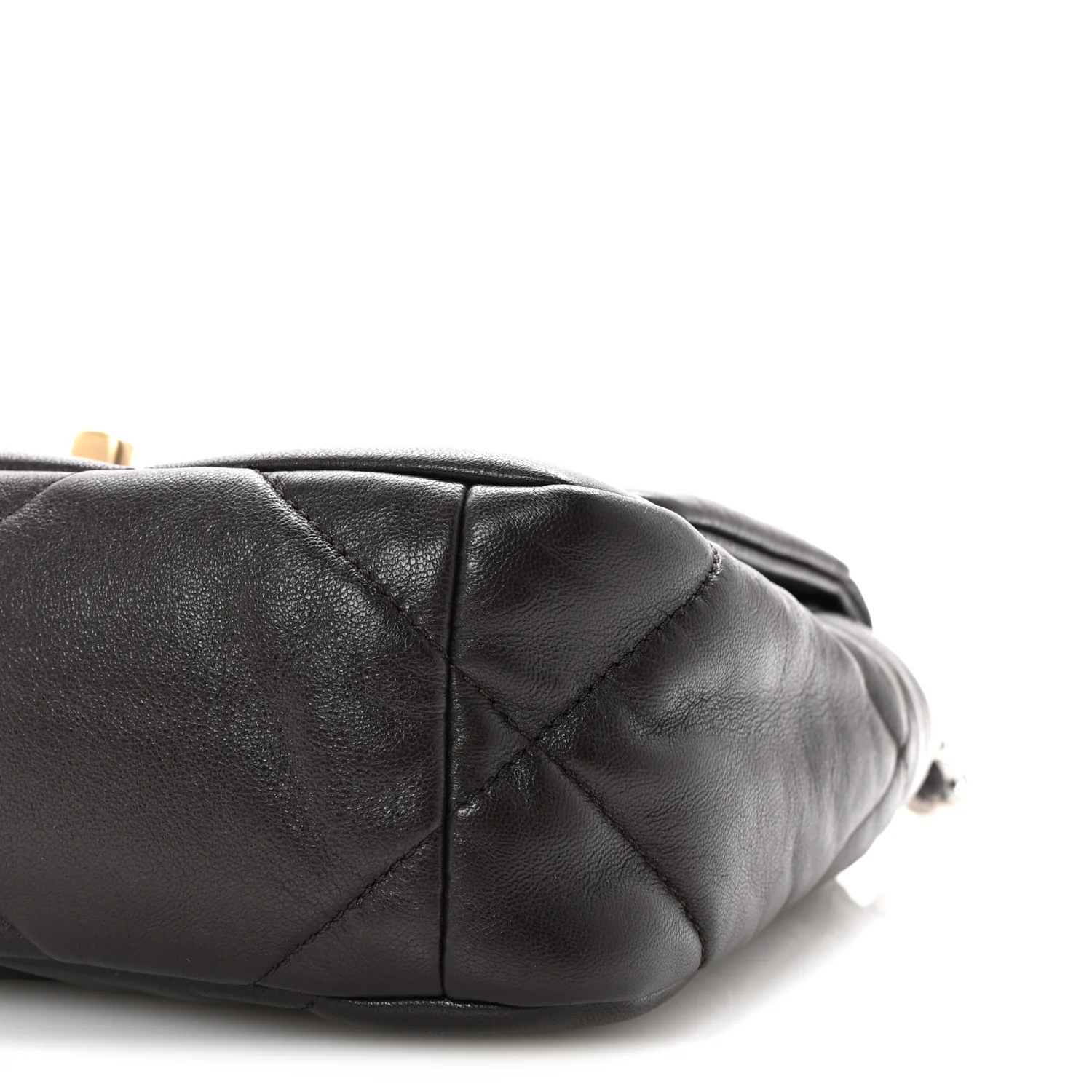 Lambskin Quilted Medium Chanel 19 Flap Dark Brown