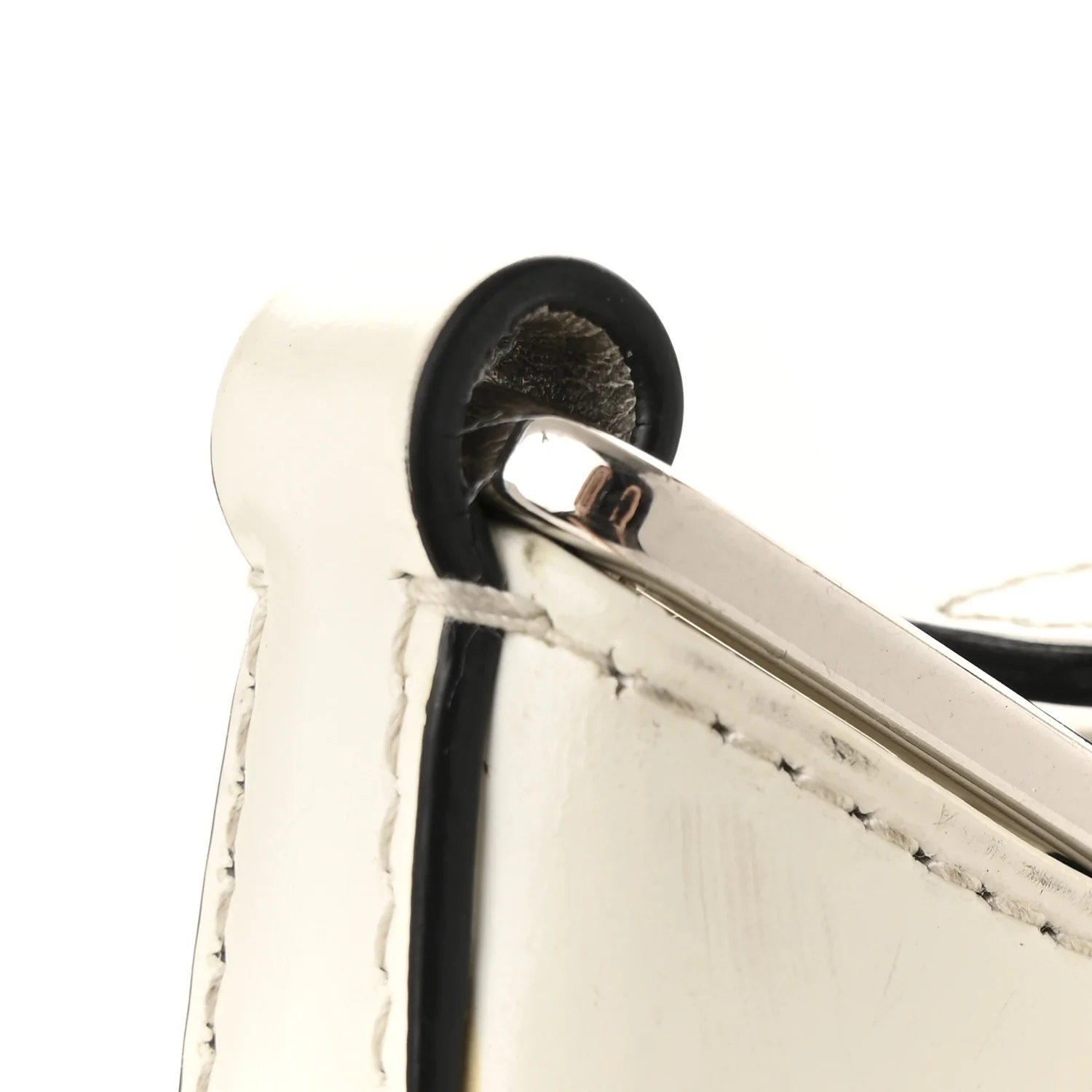 Spazzolato Cleo Adjustable Strap Shoulder Bag White