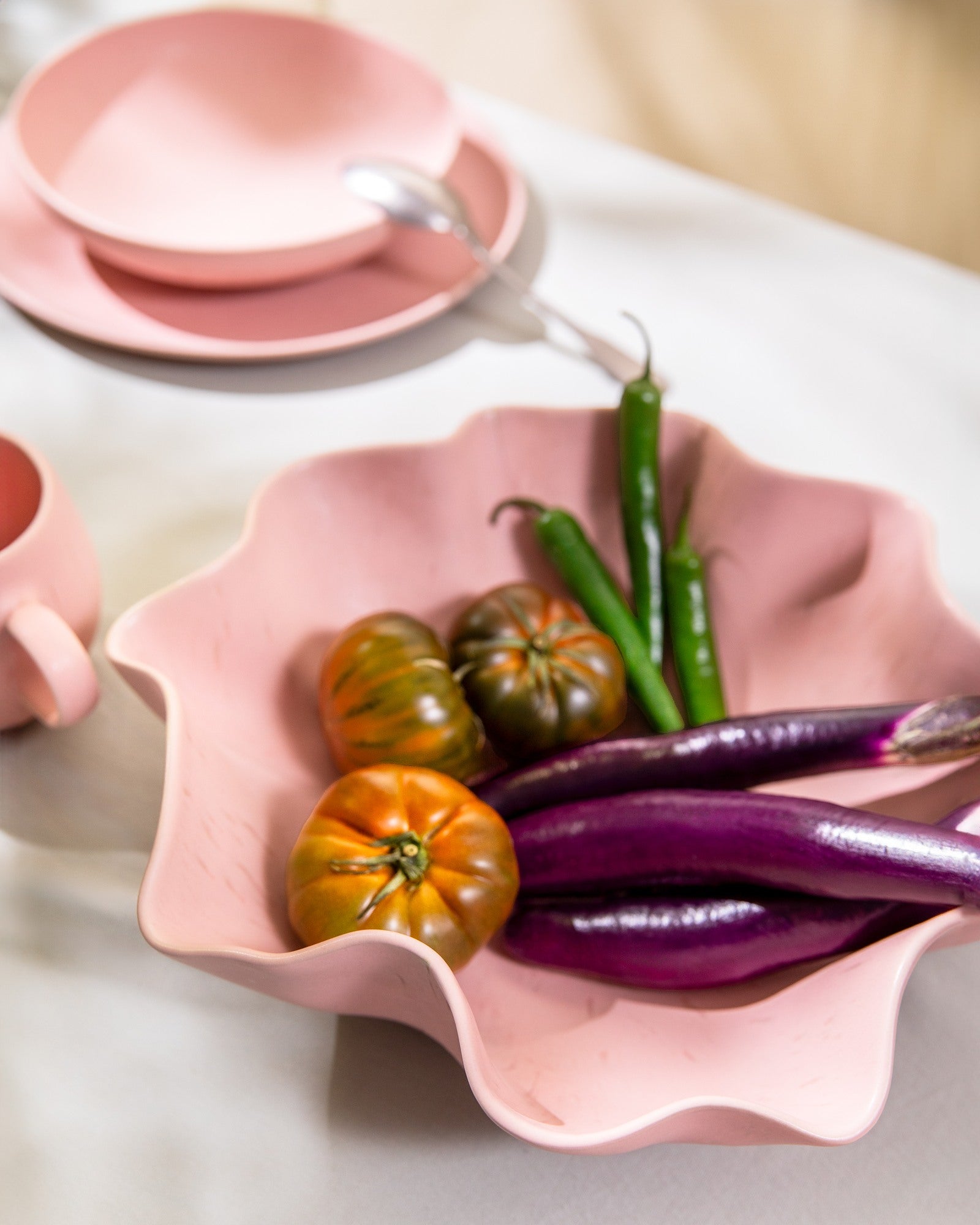 SINTRA - LARGE SERVING BOWL SHELL ROSÉ