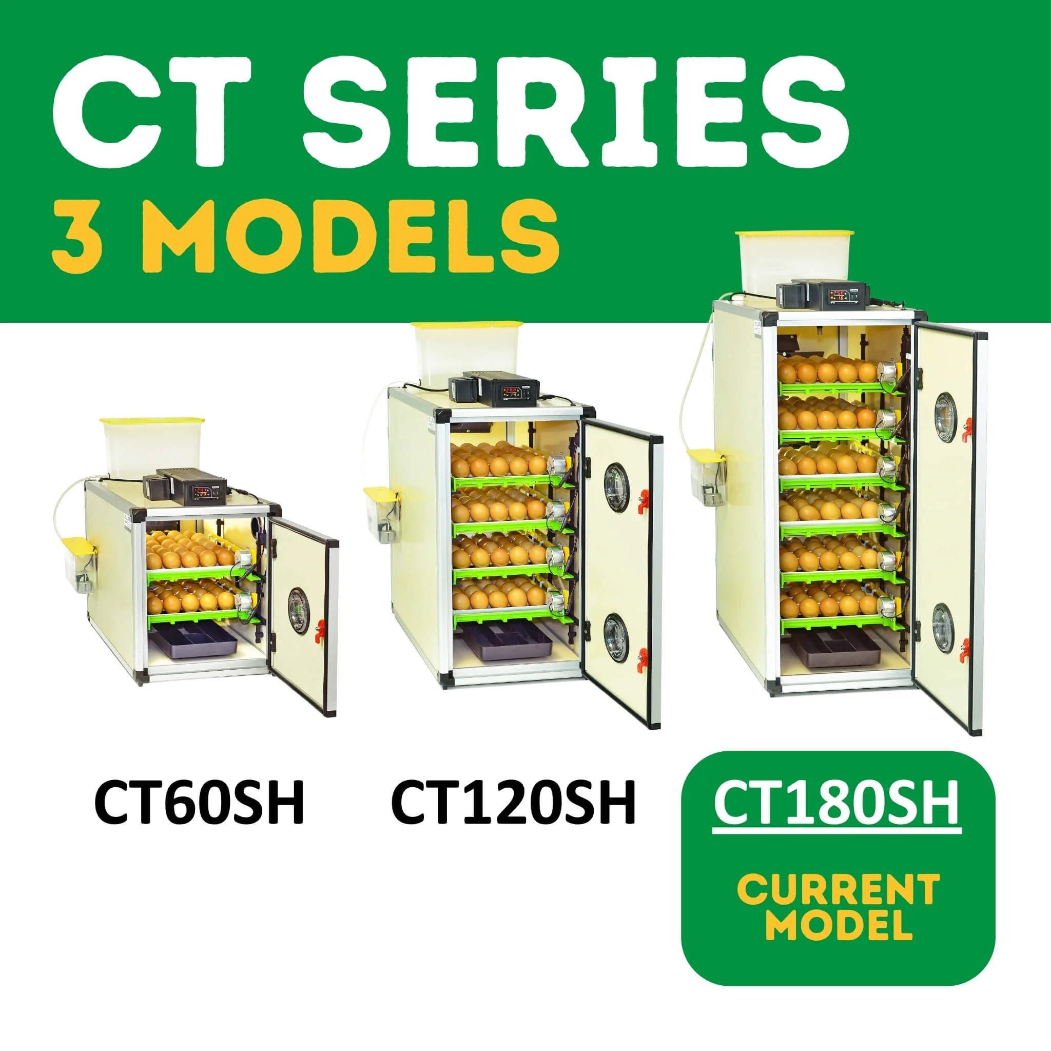 CT180SH Egg Incubator with Automatic Egg Turning Perfect Humidity Controls, Set Forget Design, Cabinet Incubators for Hatching Eggs, Incubate and Hatch 180 Chicken Eggs | Hatching Time - Image 4