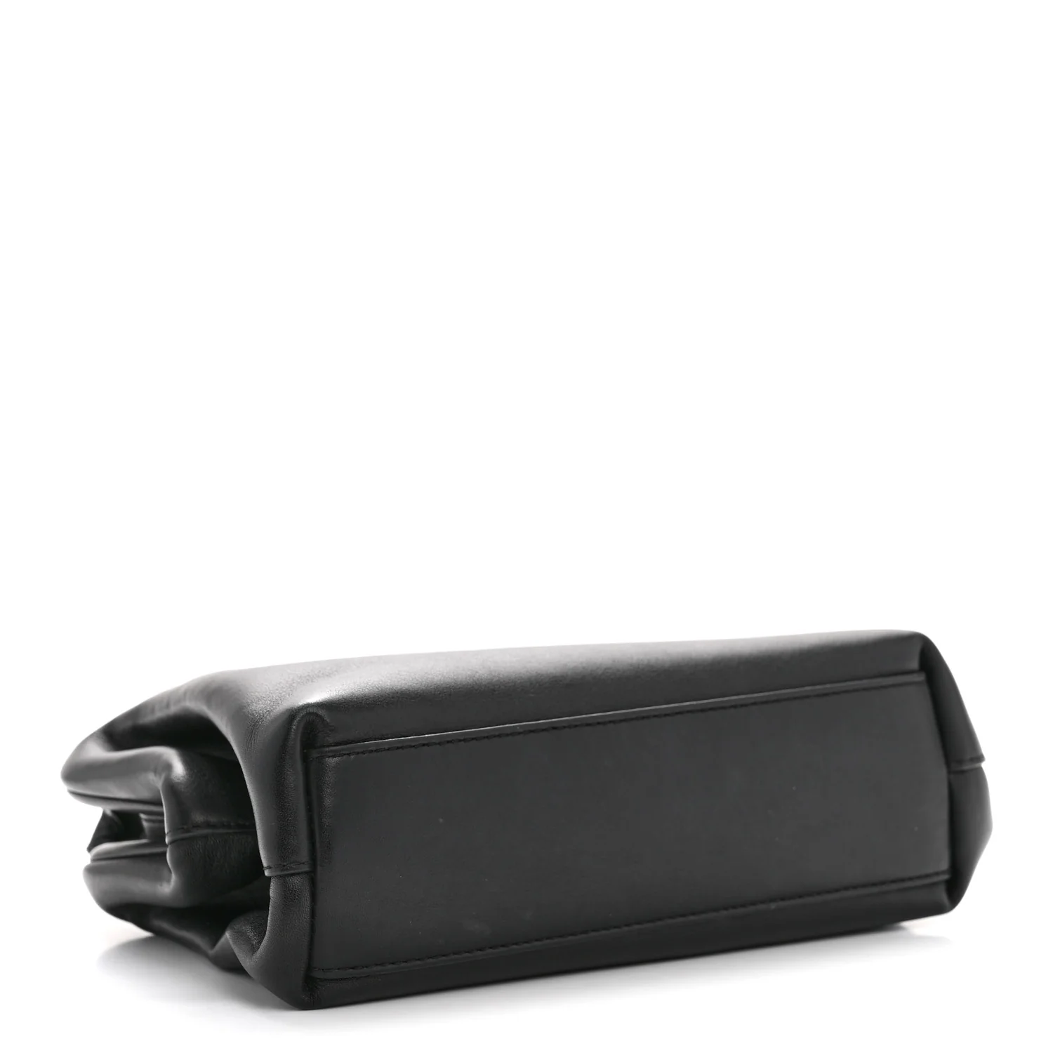 Calfskin Small The Point Triangle Bag Black