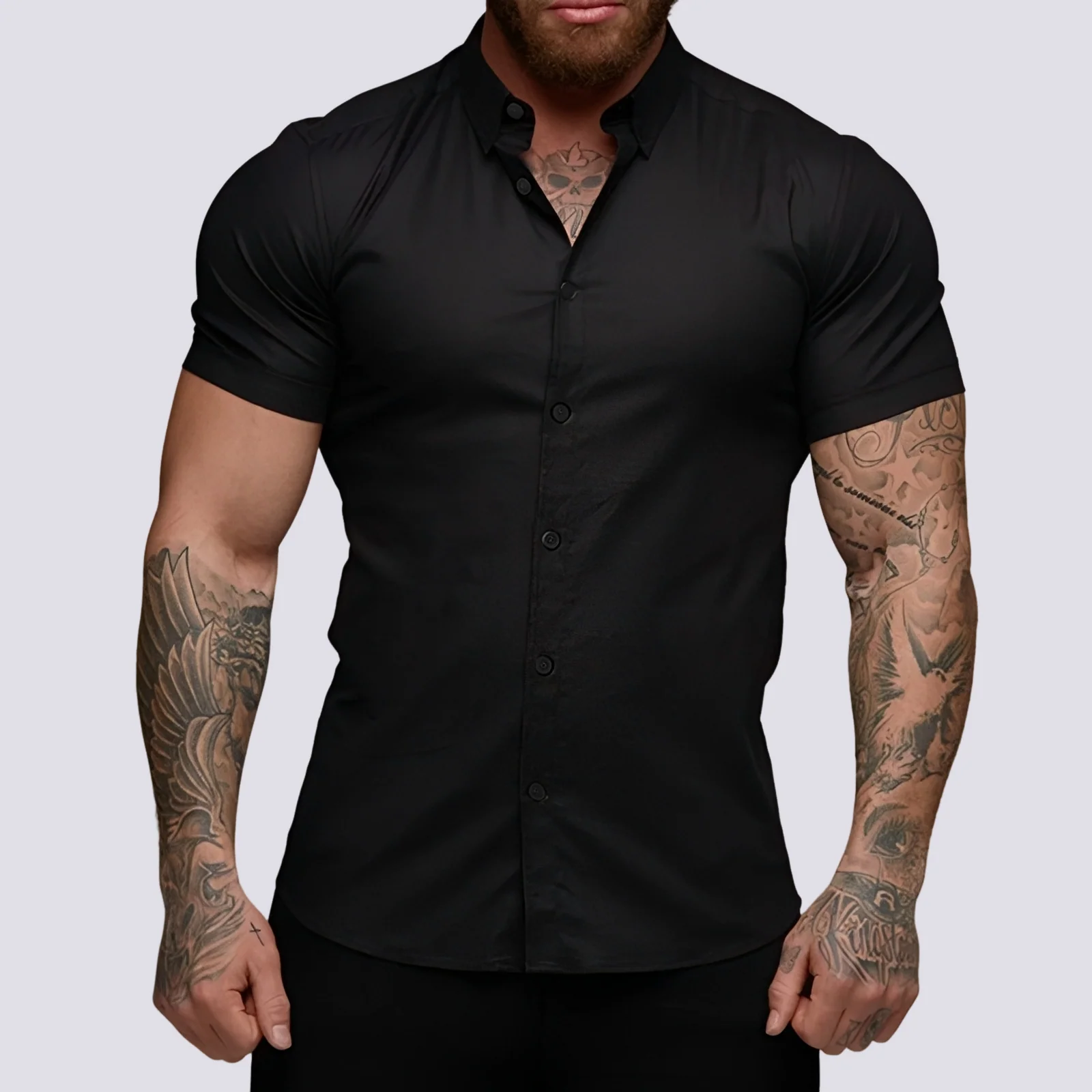 Lukas - Chemise à col extensible