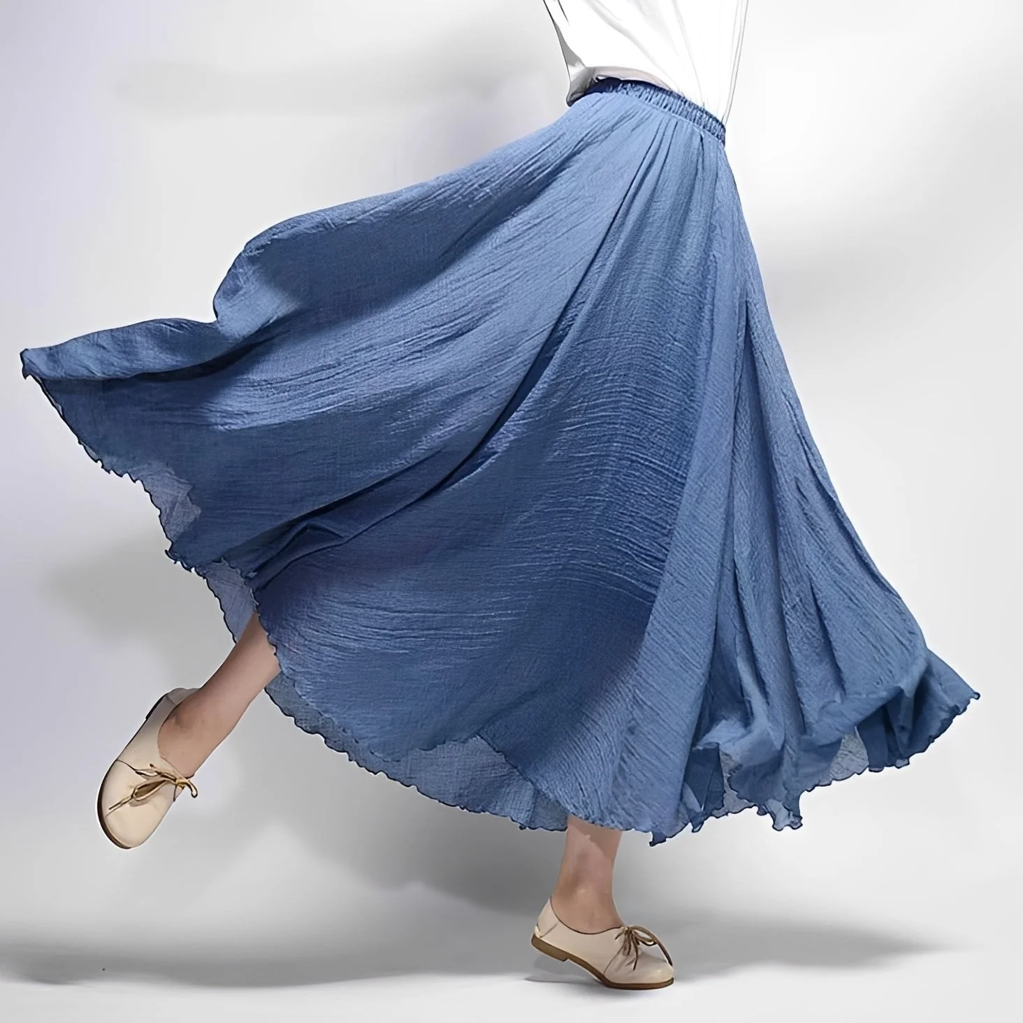 Alina - Jupe Maxi Bohème Flottante