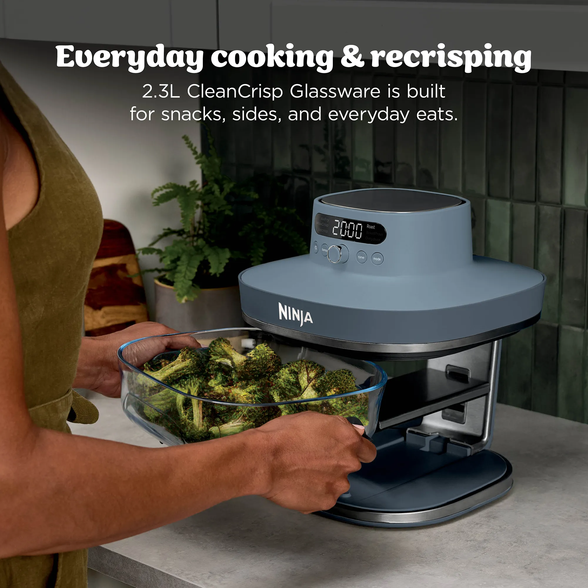 Ninja Crispi Pro 6-in-1 Countertop Glass Air Fryer