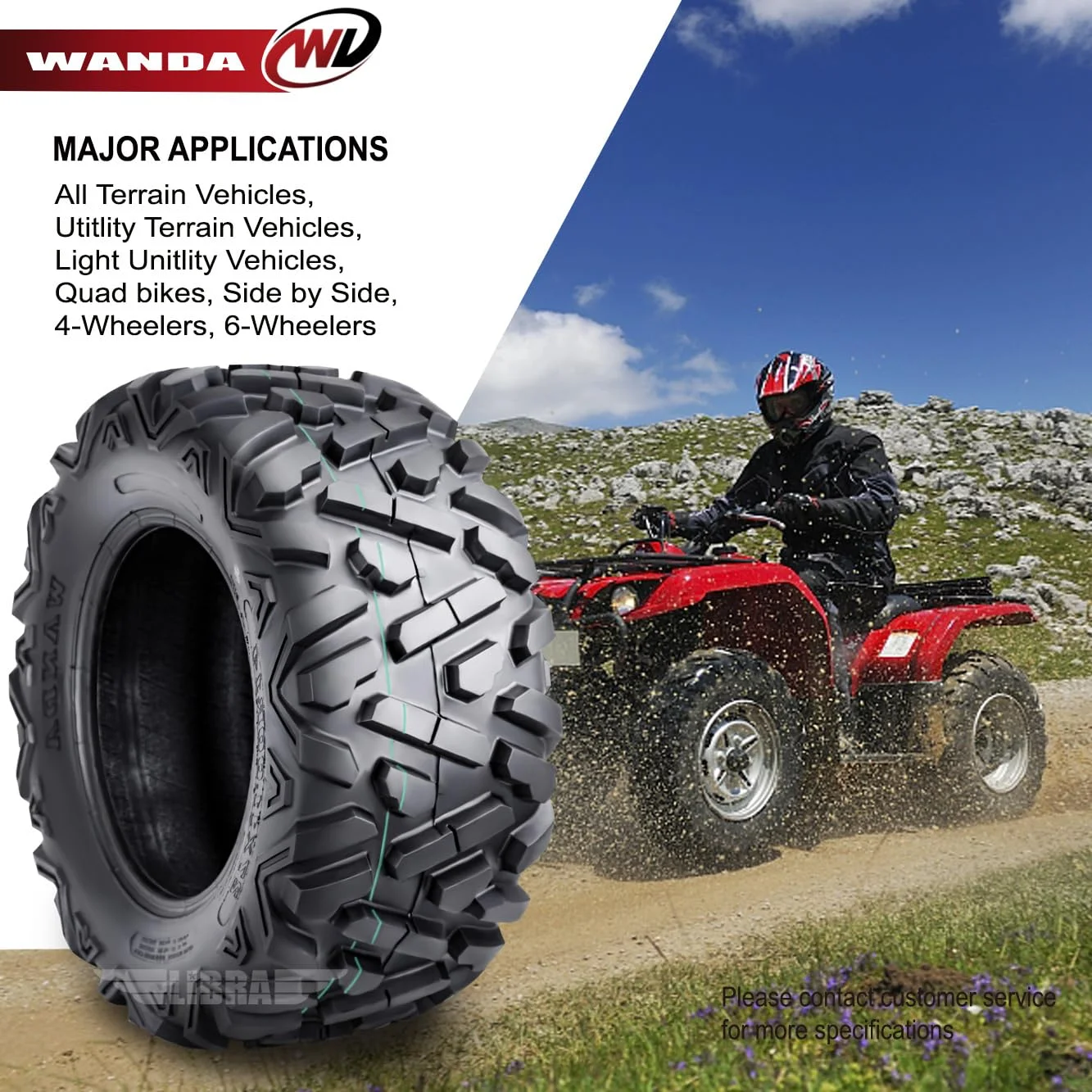 Full Set ATV Tires 27x9-14 27x11-14 for 2014 John Deere GATOR XUV825I 4x4 SE - Image 7