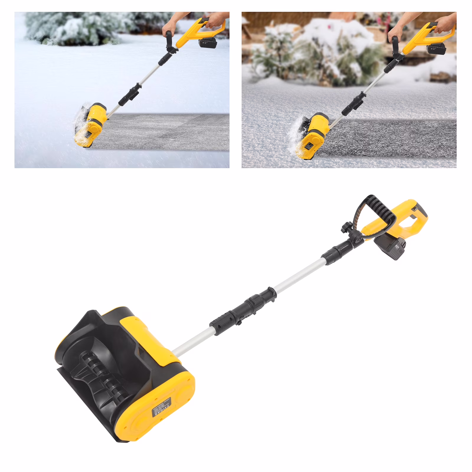 Cordless Snow Shovel, 1200W Cordless Snow Blower, 20V 27in Electric Snow Shovel with 26ft Throwing Distance, Electric Snow Shovel Cordless, Lasting 1hour Work