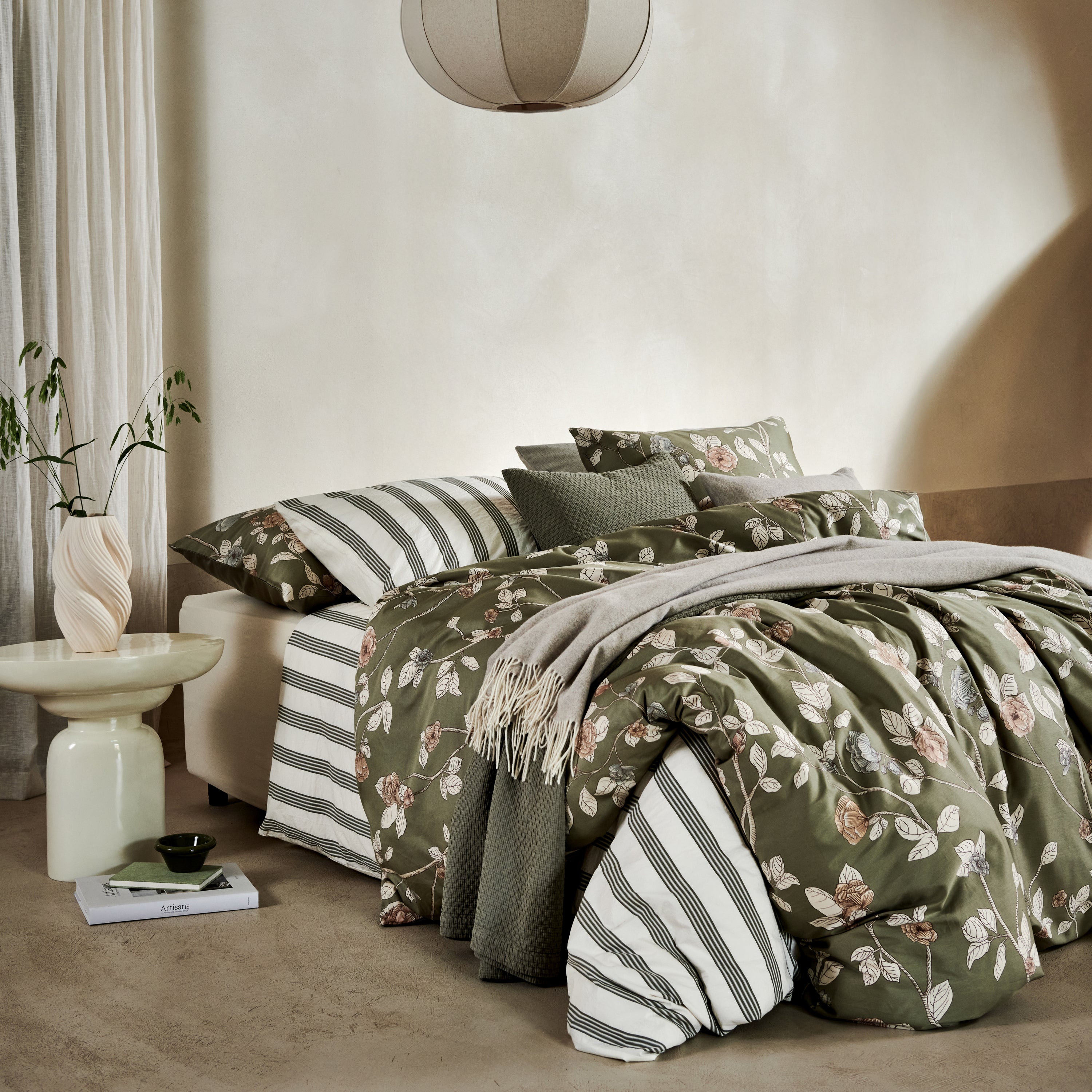 Vandyck Pure 94 Dekbedovertrek 140 x 200/220 cm - Thyme