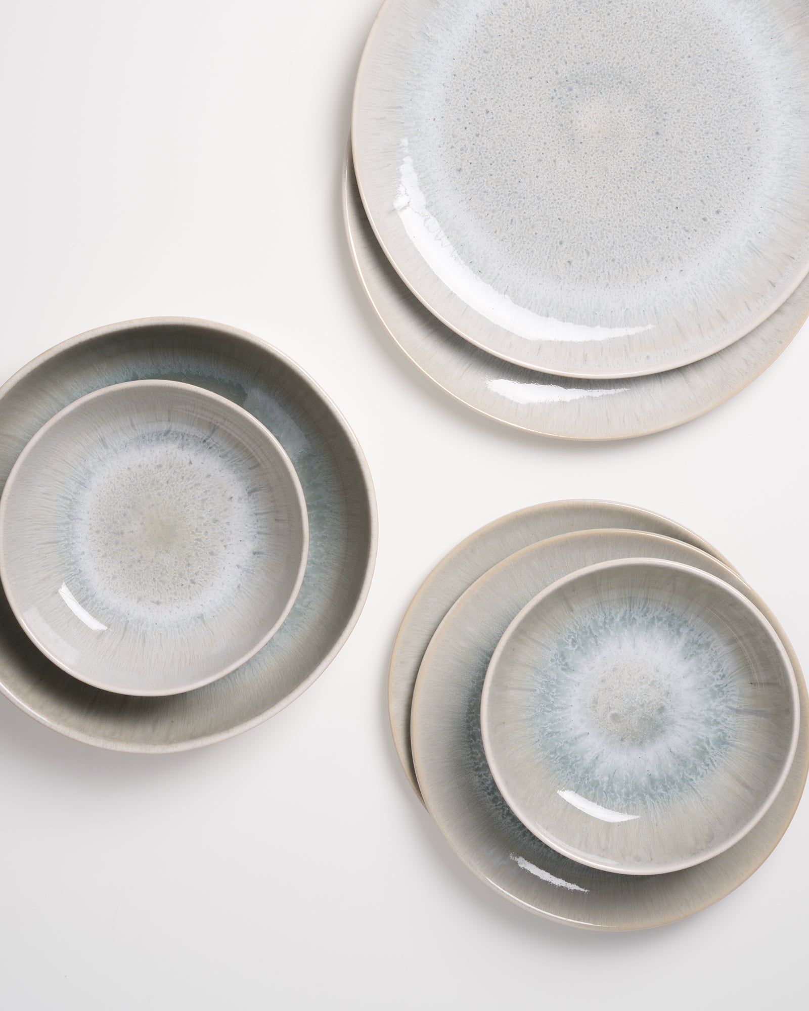 AREIA - TABLEWARE SET MODERN GRAY 7 PIECES