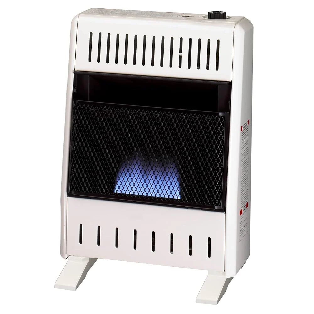 ProCom Heating Liquid Propane Ventless Blue Flame Heater With Base Feet - 10,000 BTU, T-Stat Control - Model# ML100TBA-B