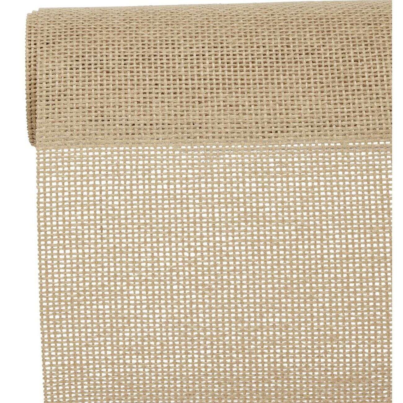 Chemin de table effet jute 270x28 cm