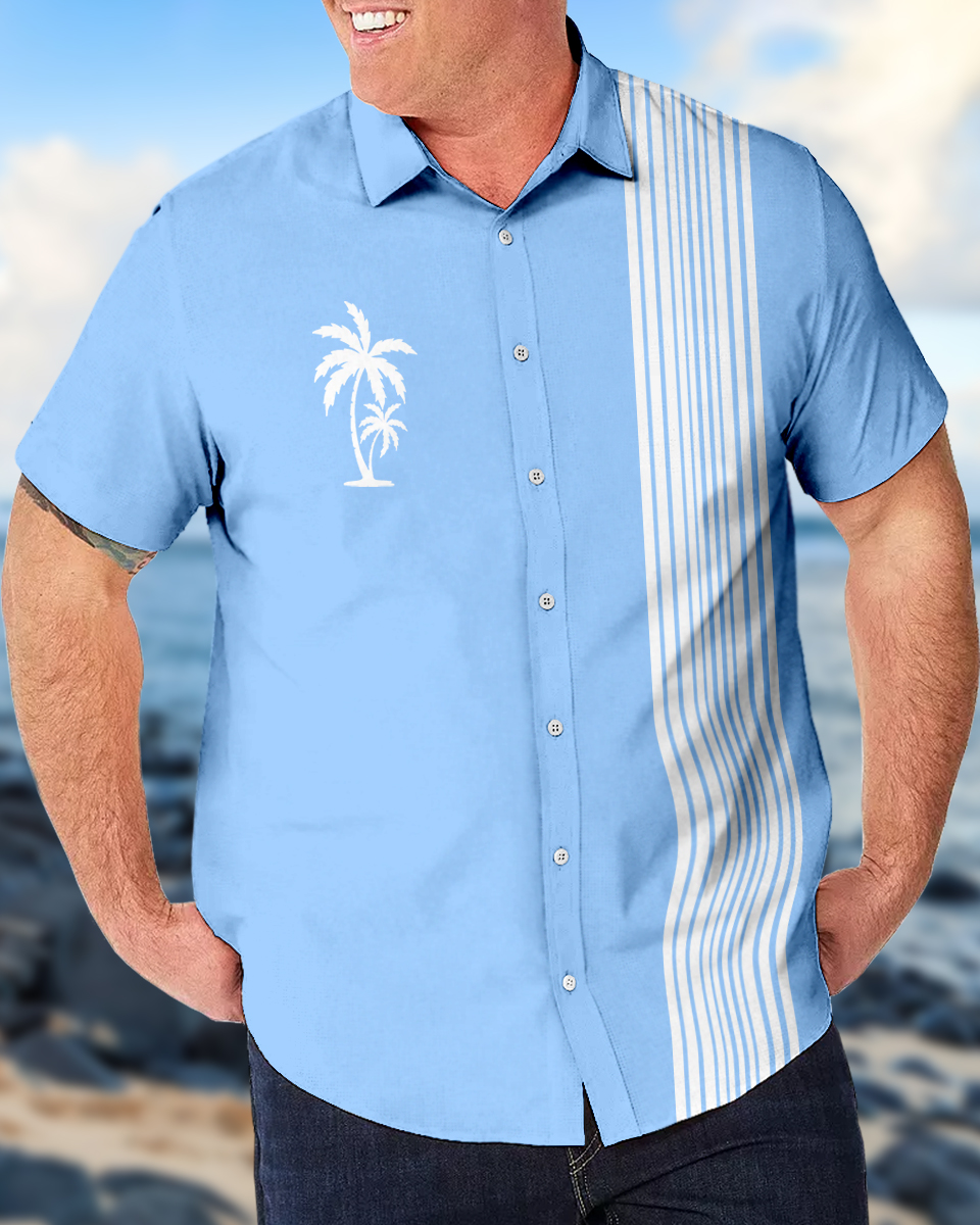 Chemise hawaïenne décontractée à manches courtes pour homme, grandes tailles, modèle 007