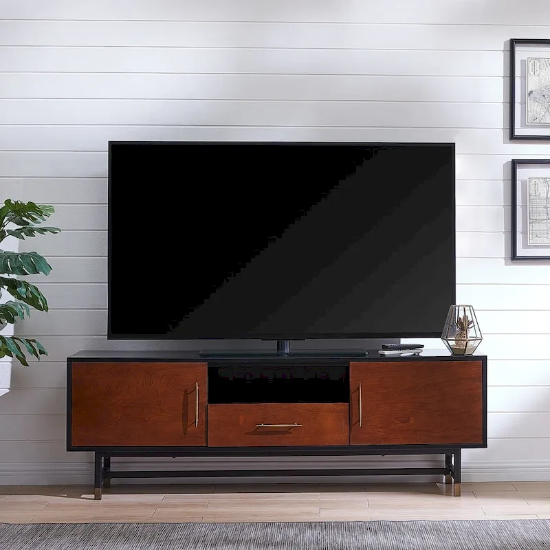 SEI Furniture Belize Mid-Century Modern TV Stand for TVs Up to 61 Inches