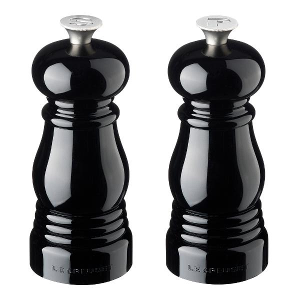 Salt- og pepperkvern sett 11 cm svart