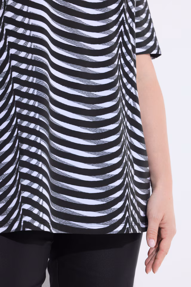Illusion Striped Pima Cotton Tee