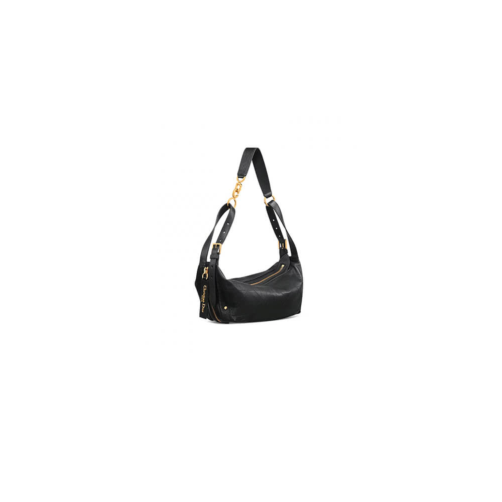 Small D-Journey Bag in Shiny Goatskin(HIGH-END GRADE)