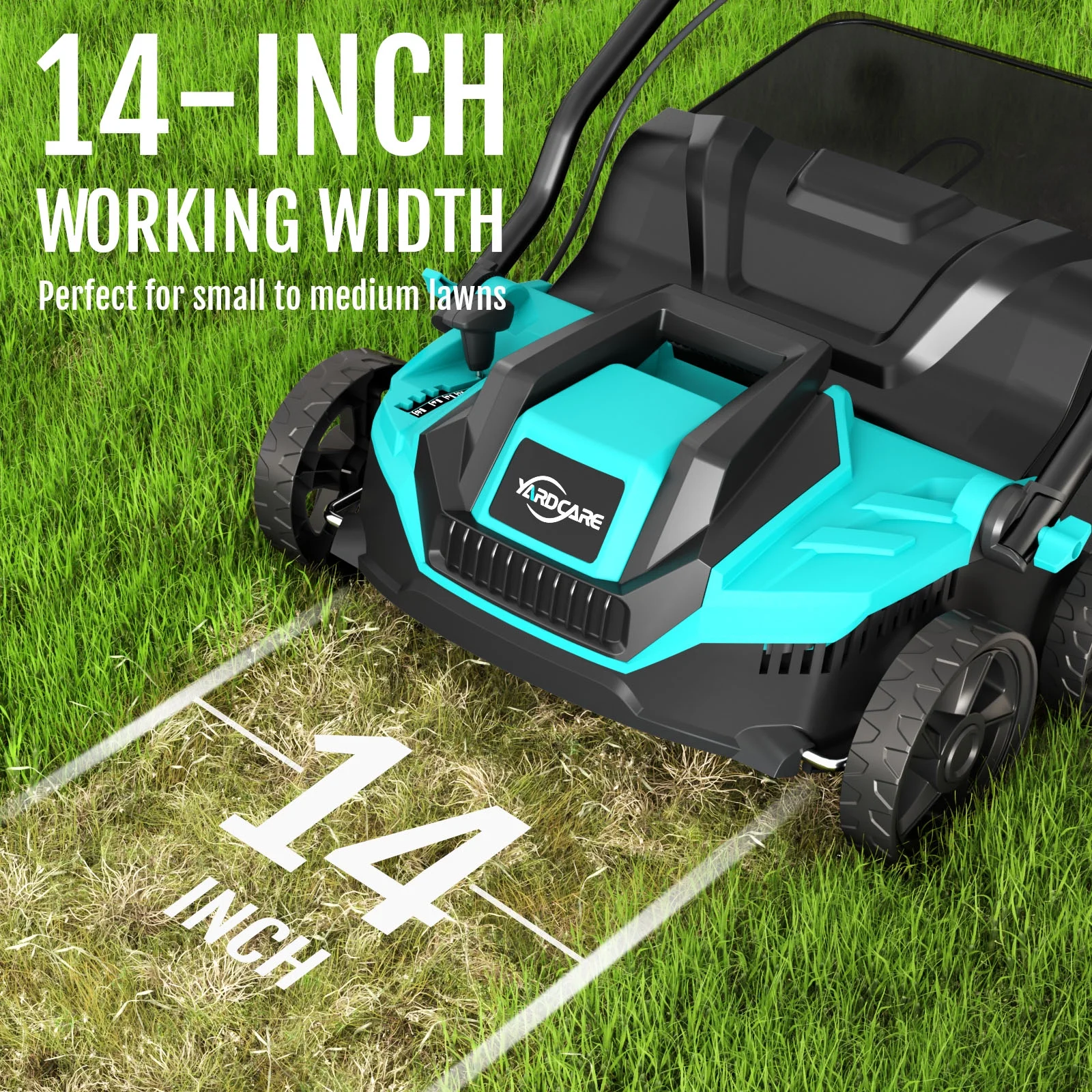2-in-1 Scarifier and Dethatcher �C Deep Soil Revitalization with High-Torque Motor, Adjustable Depth Control, Dual Safety Switch Removable 10.5-Gallon Thatch Bag - Image 6