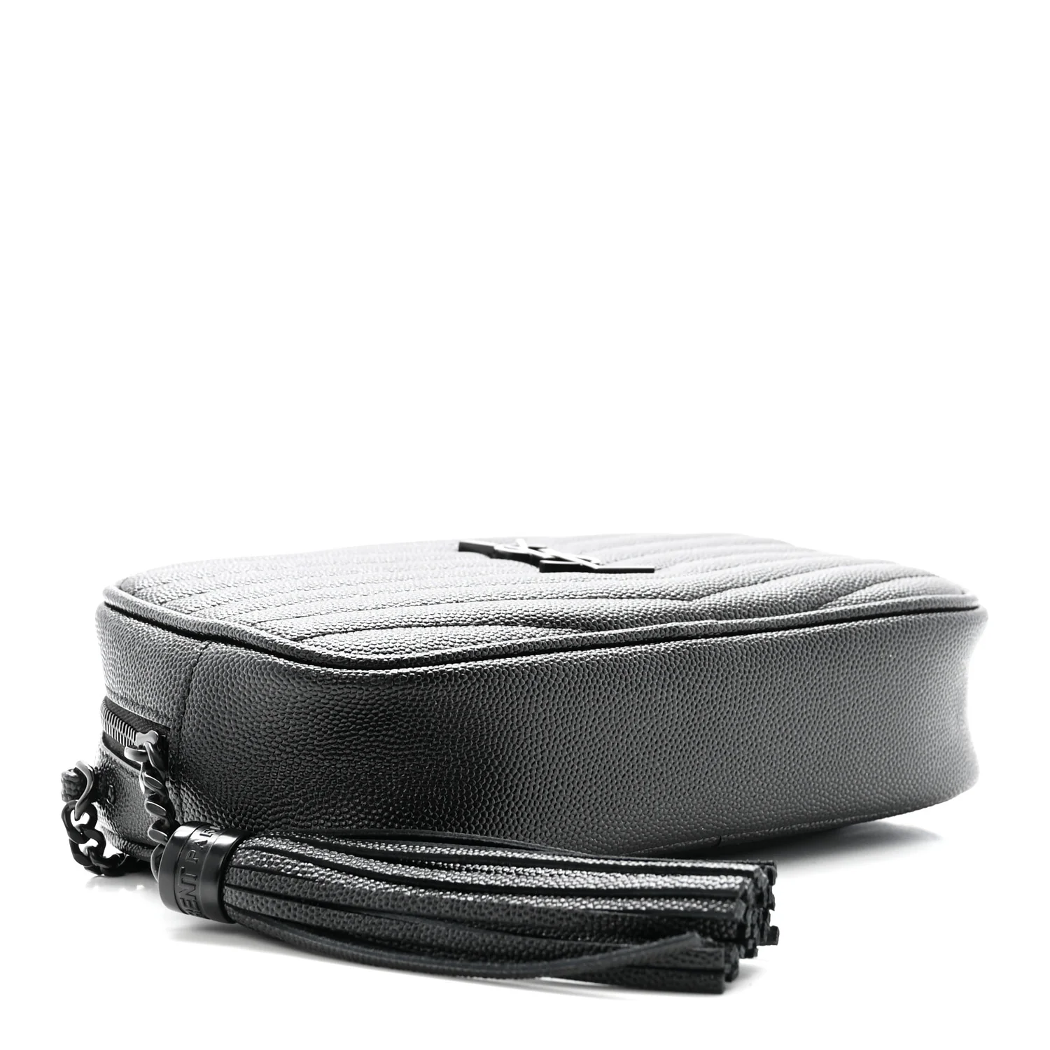 Grain De Poudre Matelasse Monochrome Monogram Mini Lou Camera Bag Black