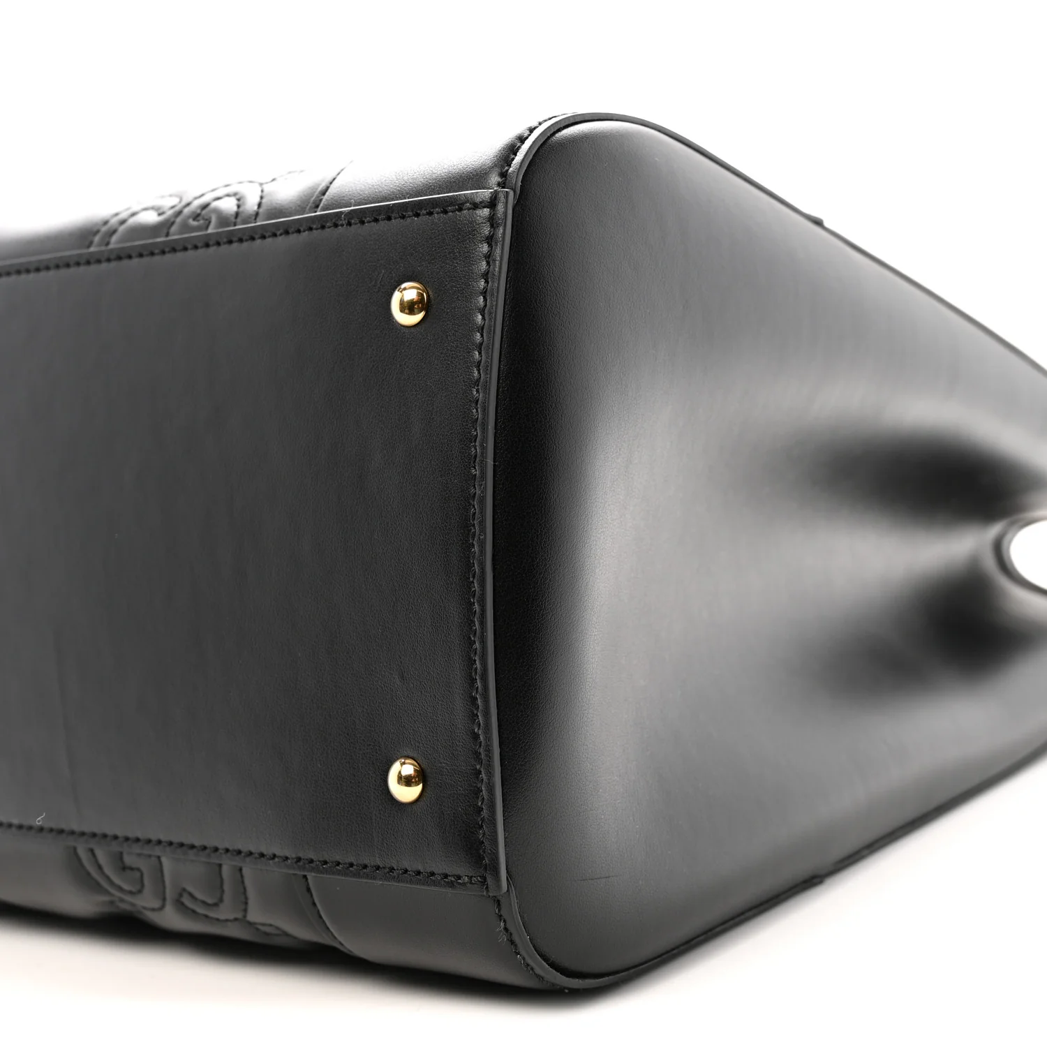 Calfskin GG Matelasse Tote Bag Black