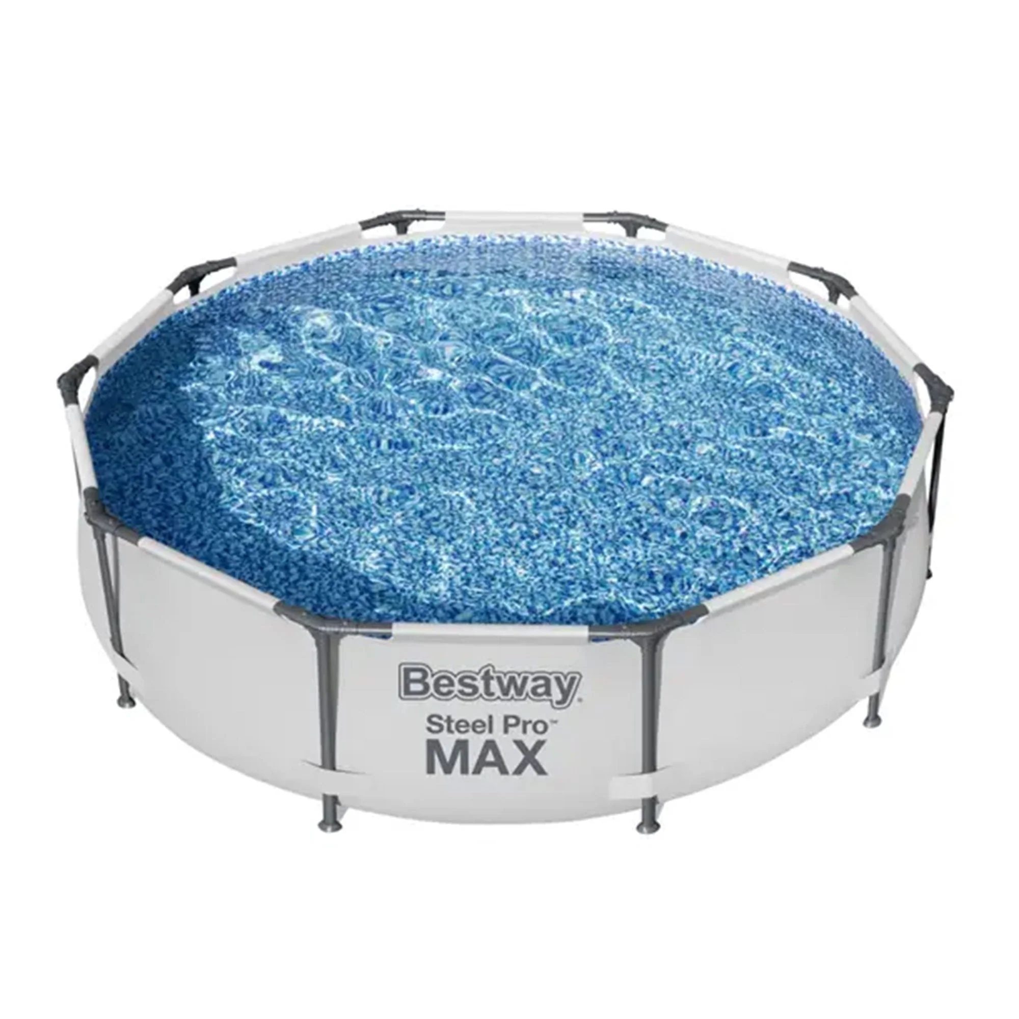 Bestway Steel Pro MAX 10'x30" Above Ground Outdoor Swimming Pool with Pump Metal frame pools Round Image 3