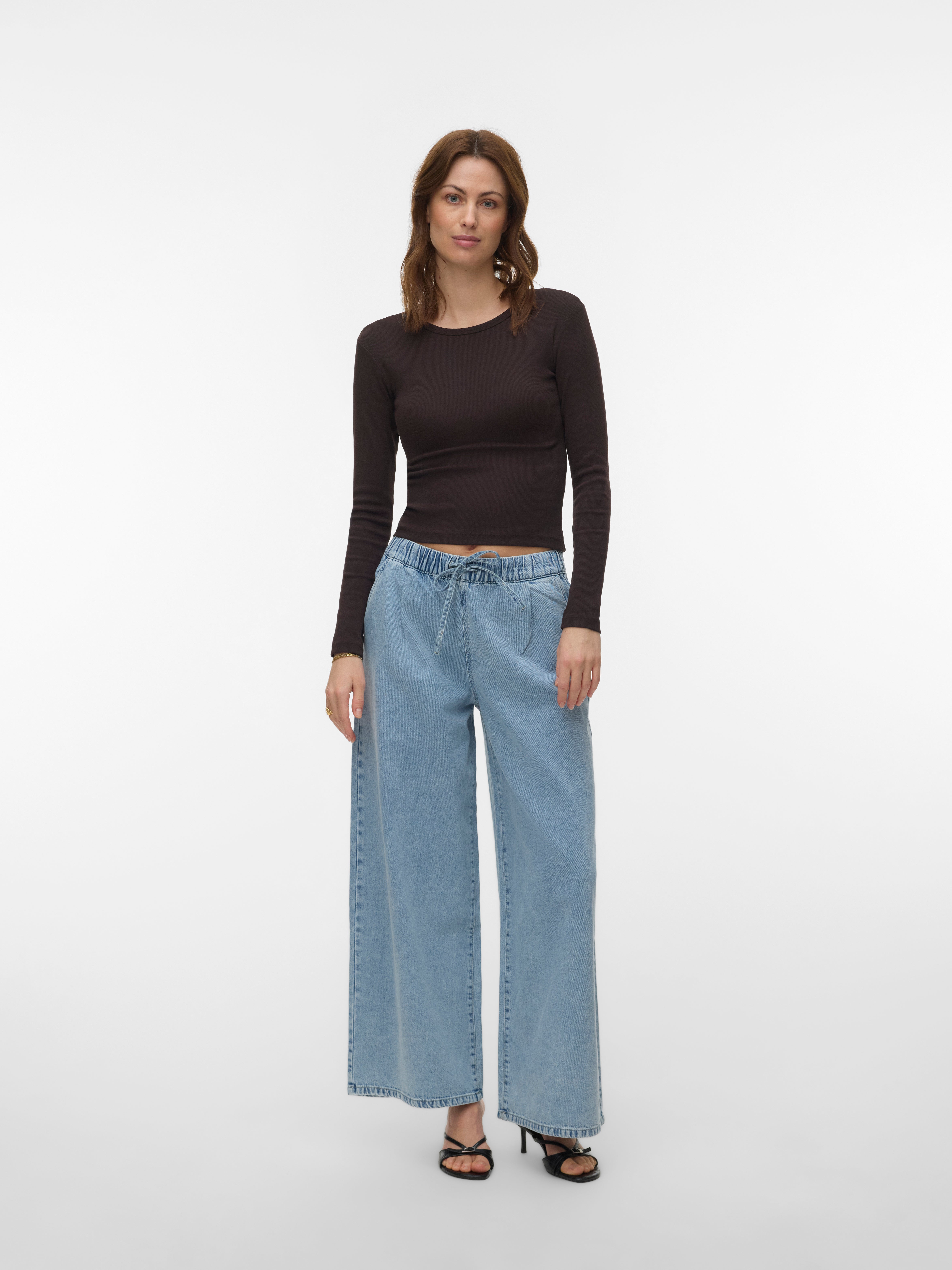 VERO MODA® VMVALERIA Mid rise Wide Leg Fit Jeans