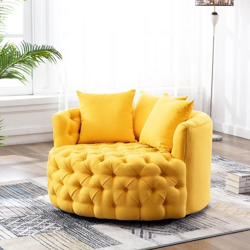Fauteuil d'appoint surdimensionné capitonné Damis de 42,5 pouces de large