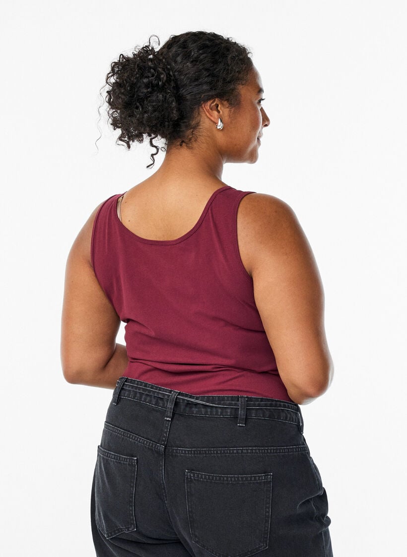 Zizzi Solid color basic top in cotton