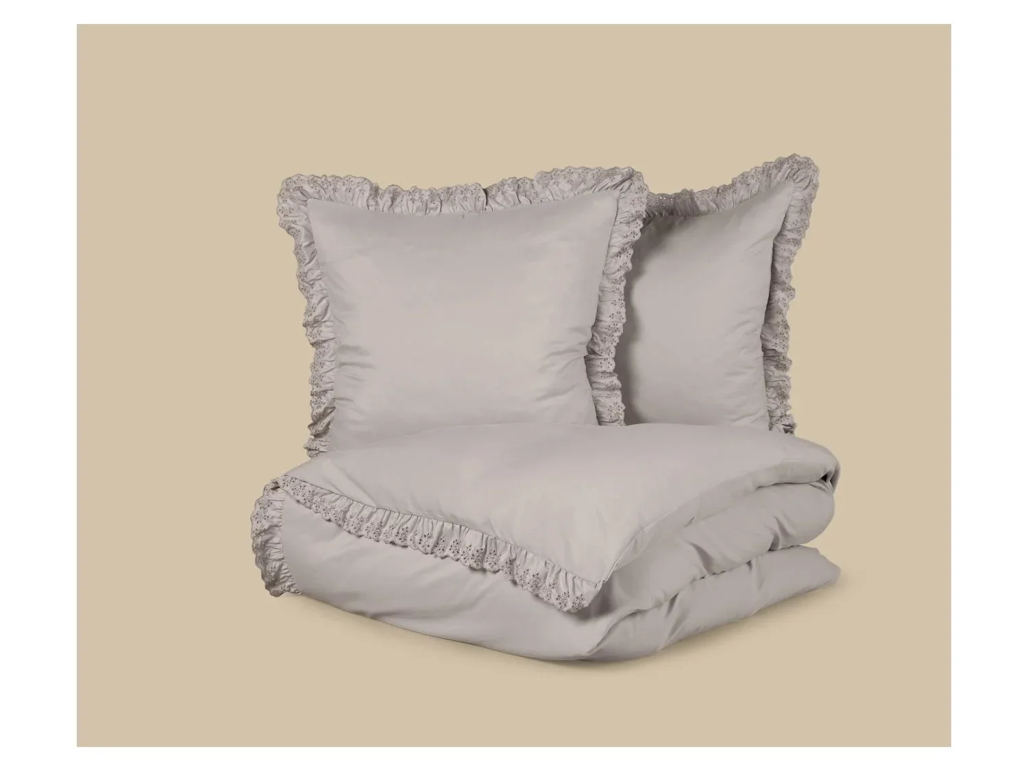 LIVARNO Parure de lit en satin de microfibre, 260 x 240 cm