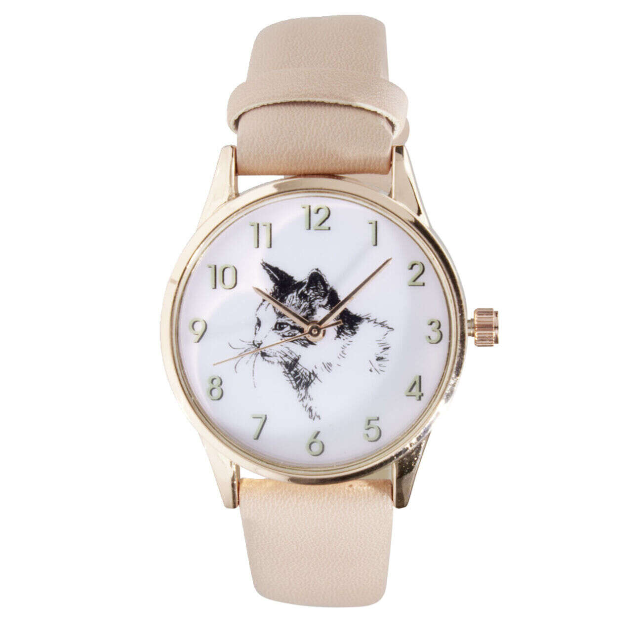 Montre enfant unisexe en acier et bracelet simili Ø3,5xL23cm (2 modèles)