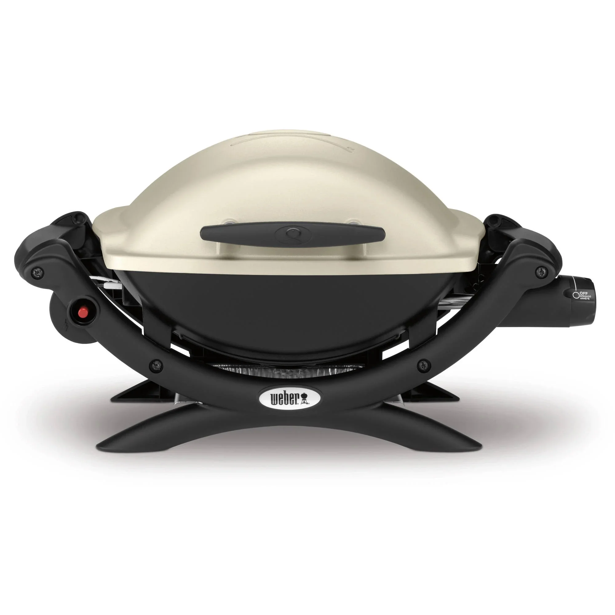 Q 1000 1-Burner Portable Gas Grill, Titanium