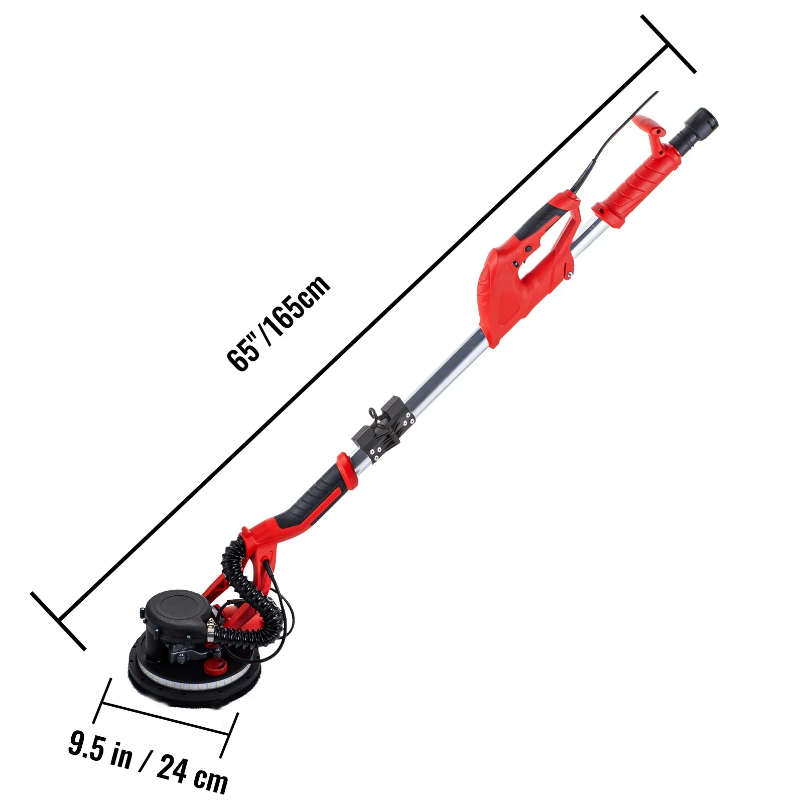 VEVOR 850W, 110V, 8.86 Electric Drywall Power Sander, 1750 RPM 6 Speeds