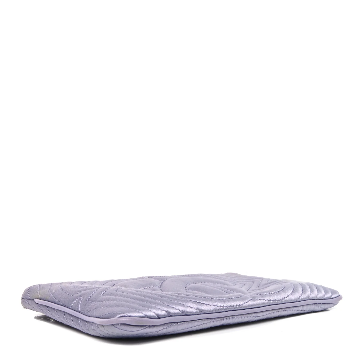 Satin Camellia Evening Bag Light Purple