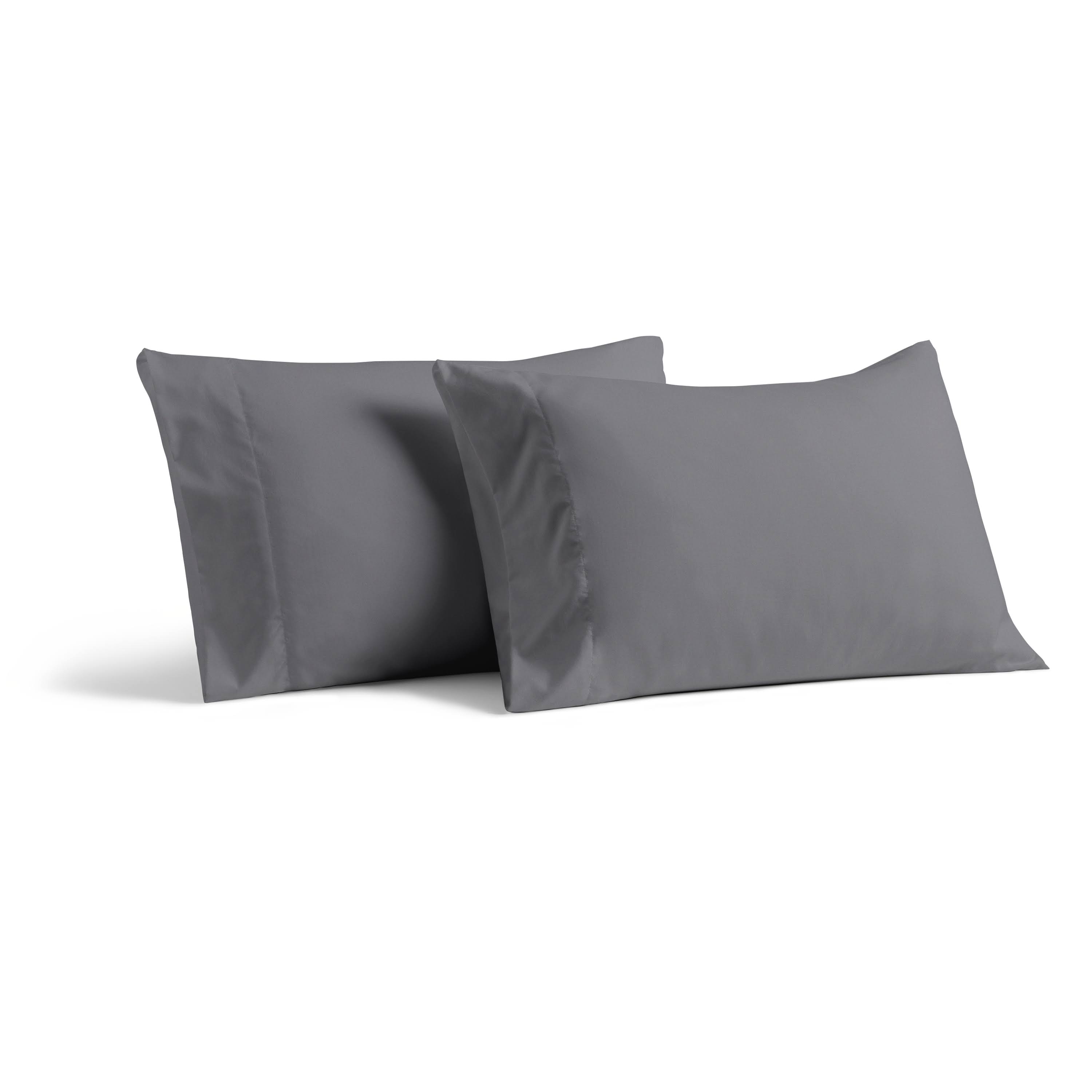 Cosy House Collection Luxury Bamboo Pillowcase Set - Standard - Grey