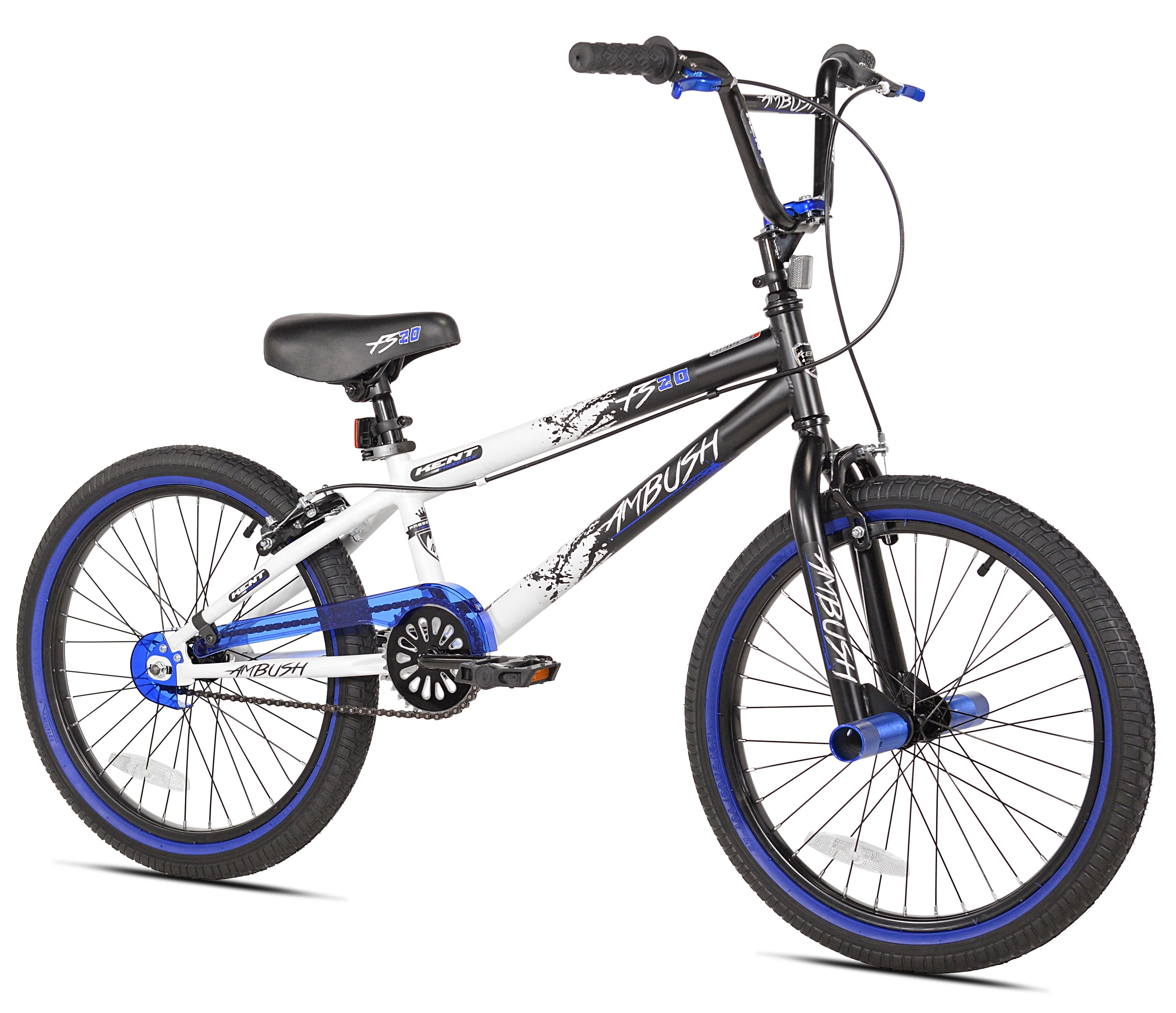 Bicycles 20" Boy's Ambush BMX Child Bike, Black/Blue
